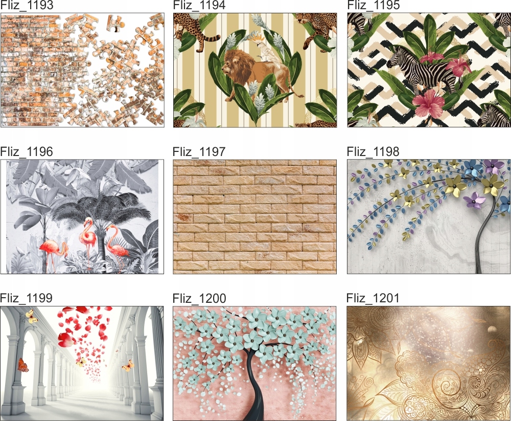 FOTOTAPETA abstrakcja cegła puzzle mur 400x280