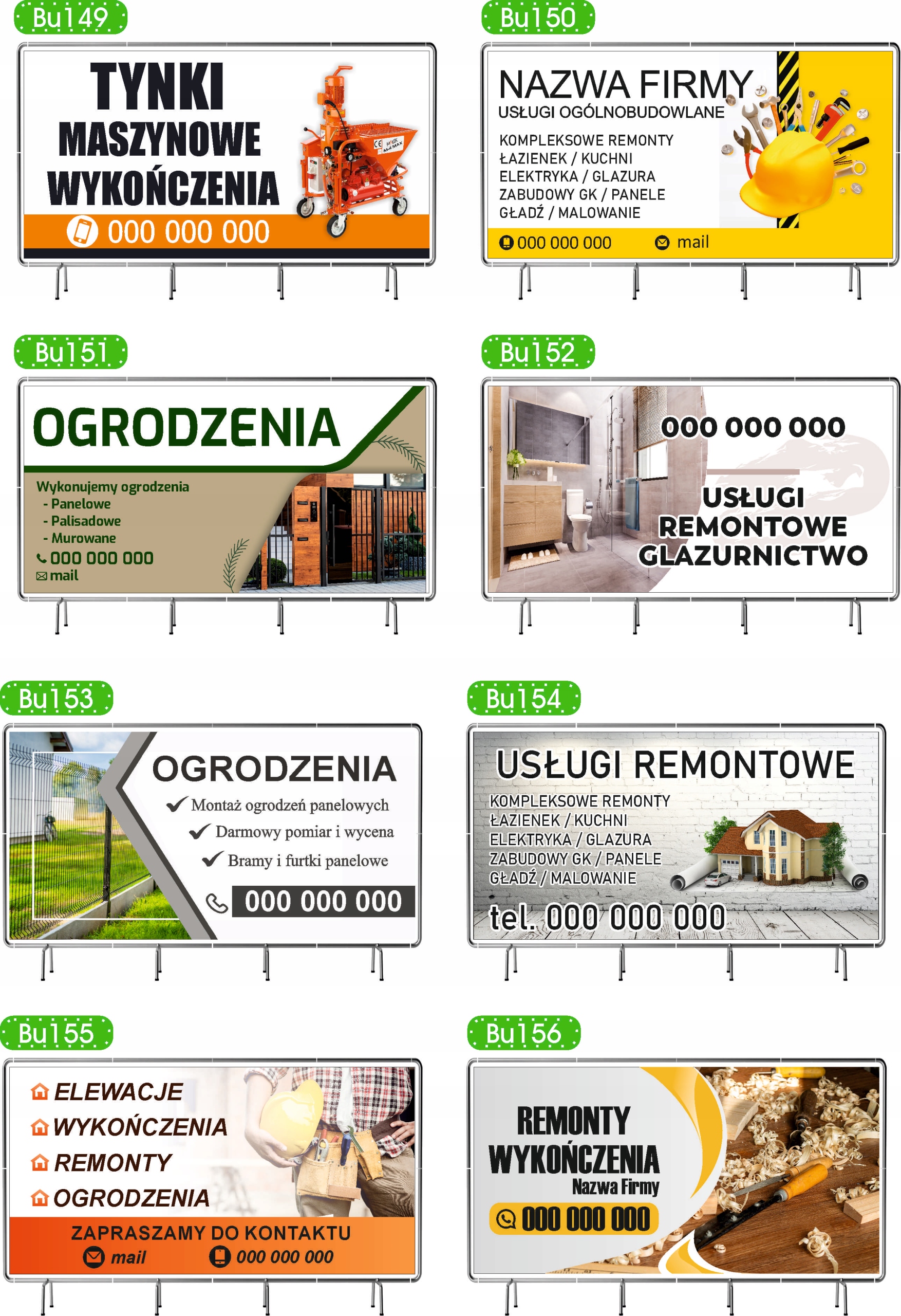 BANER REKLAMOWY 200x100 cm duży wybór różne wzory GABINET WETERYNARYJNY