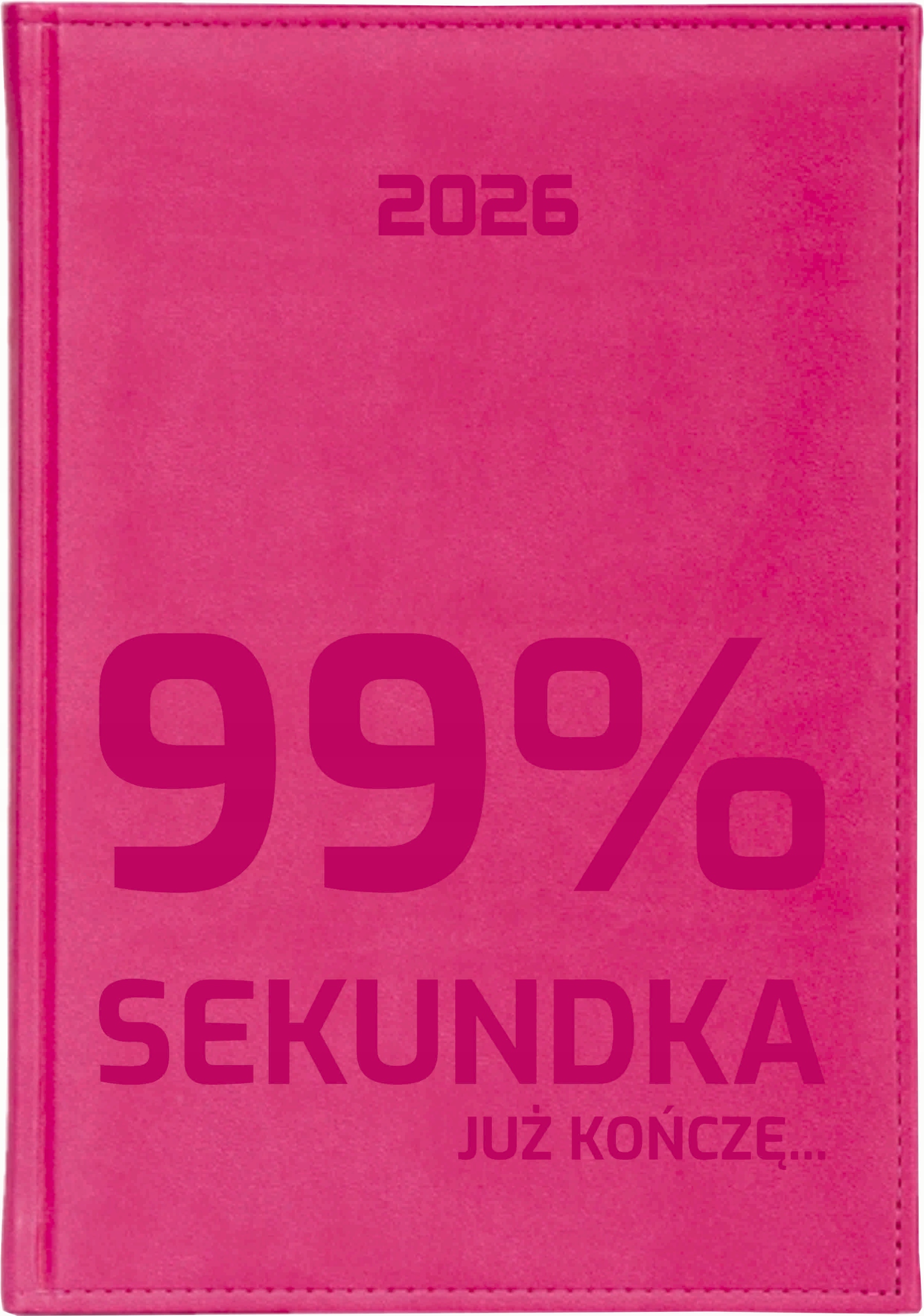 TERMINARZ KALENDARZ A6 2026 książkowy prezent GRAWER Z TWOIM TEKSTEM
