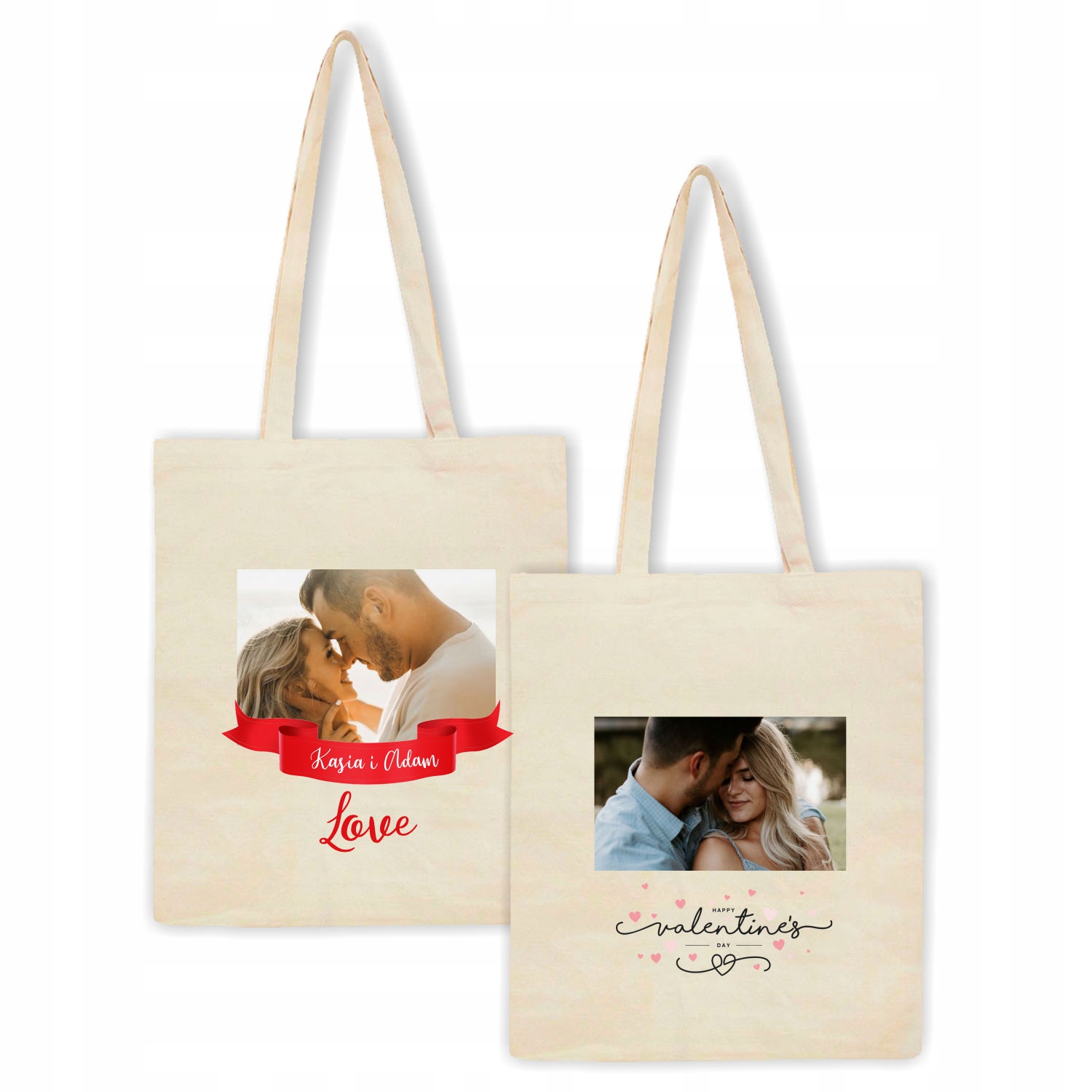 Eko Torba z imieniem zdjęciem NA WALENTYNKI