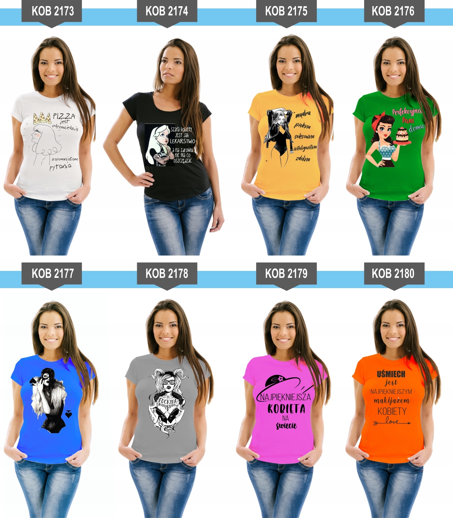 Koszulka z nadrukiem PREZENT na Dzień Kobiet