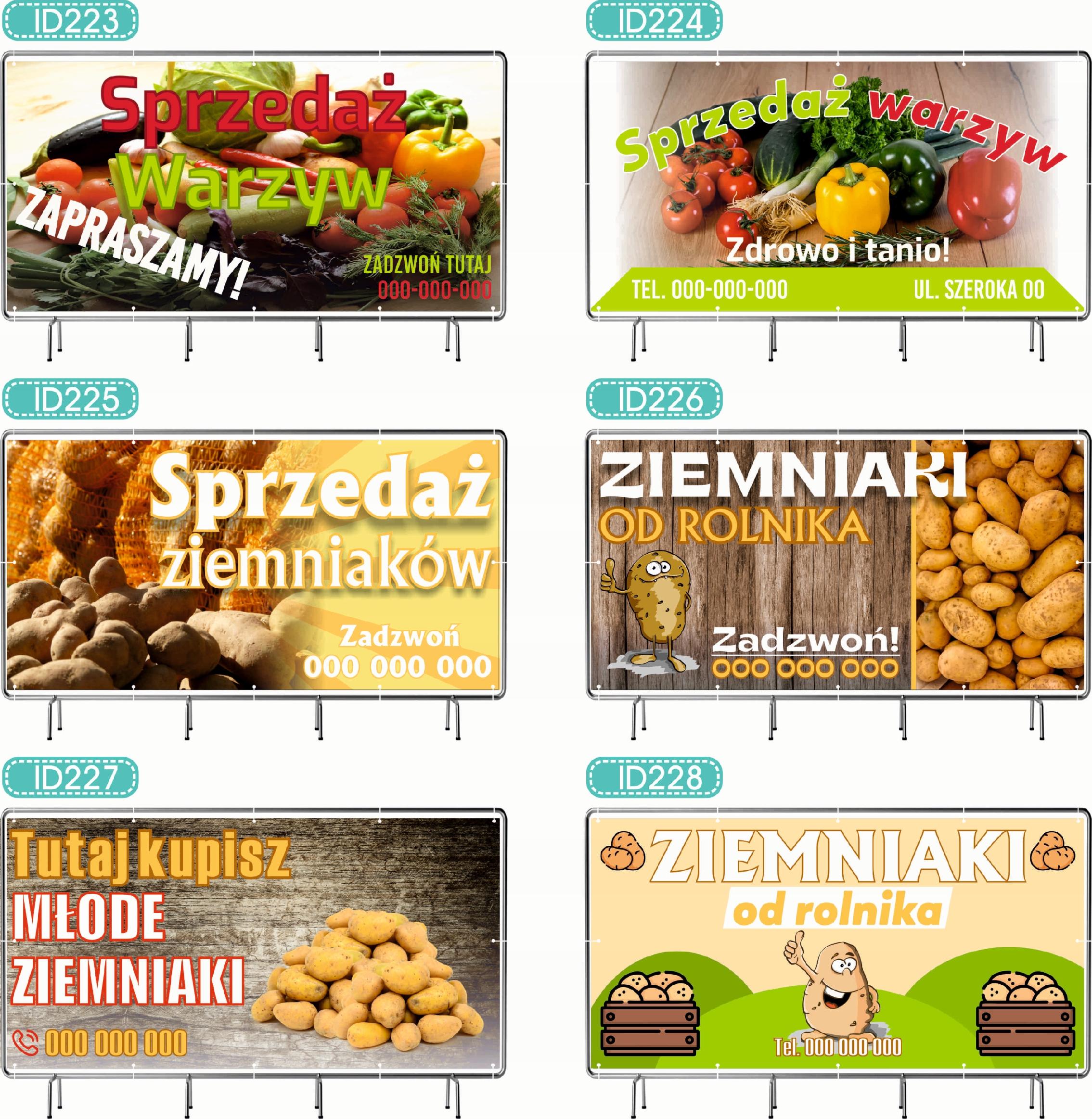 BANER REKLAMOWY 130x80cm oczkowany projekt w cenie USŁUGI KAMIENIARSKIE