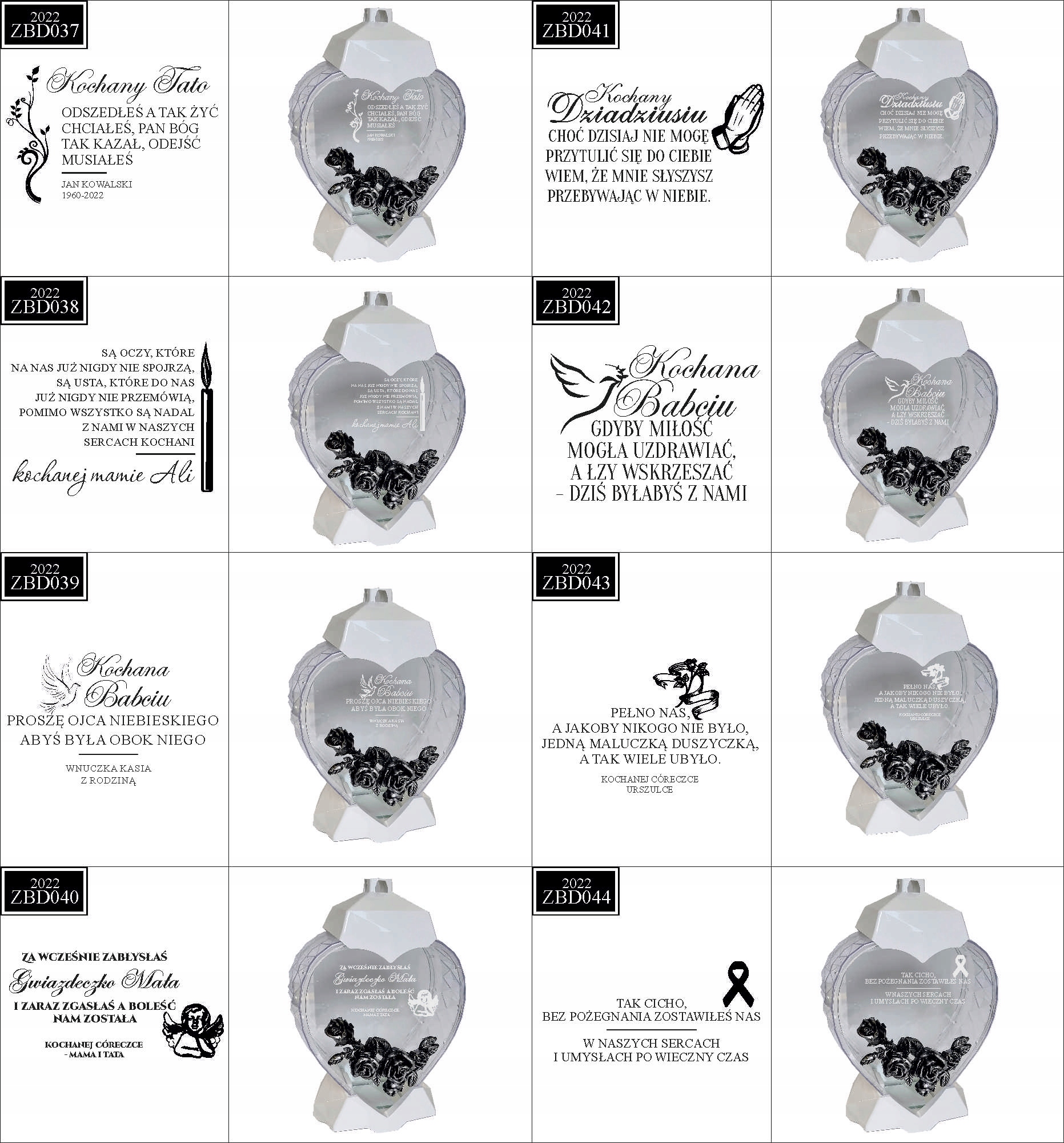 EKSKLUZYWNY ZNICZ SERCE biały personalizowany GRAWER DLA SZWAGIERKI