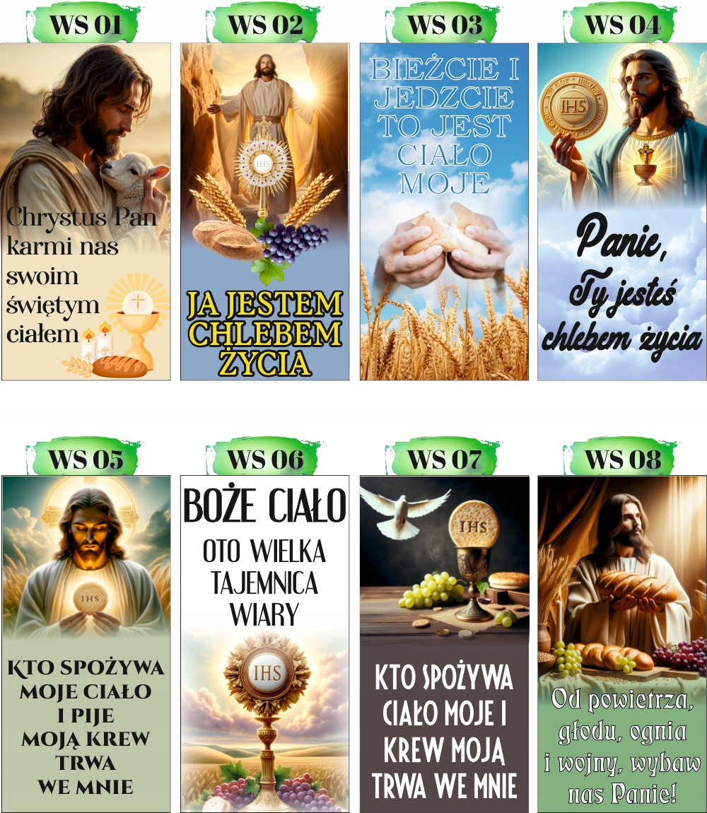Baner religijny 200x100 cm Dekoracja boże ciało ty jesteś chlebem życia