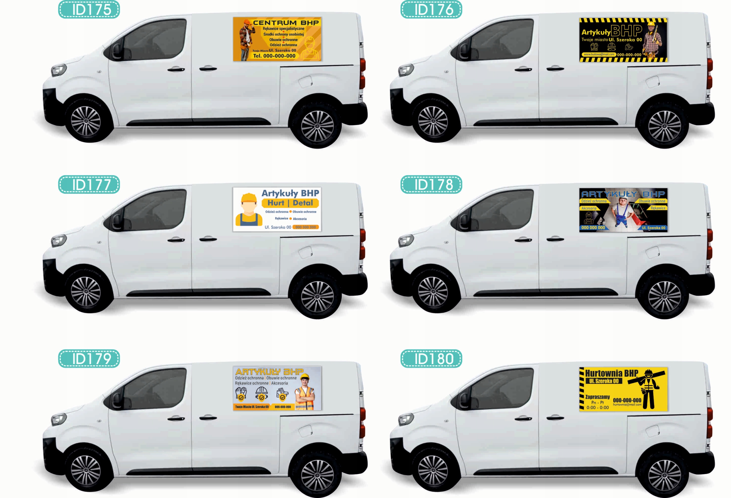 Reklama Naklejka na samochód WIELE RÓŻNYCH WZORÓW do wyboru ADWOKAT