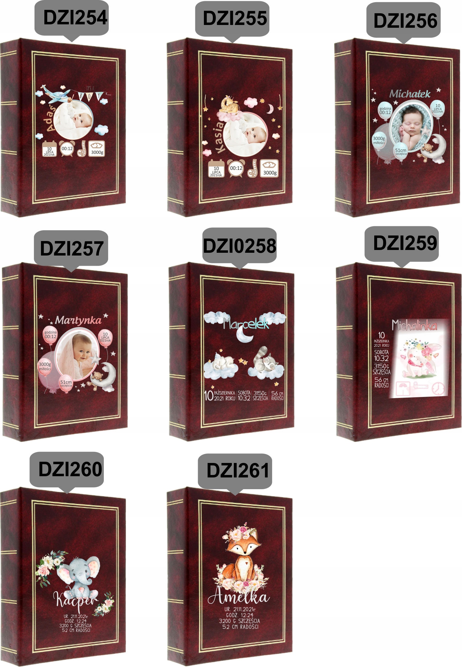 ALBUM WSPOMNIEŃ METRYCZKA NA ZDJĘCIA PREZENT