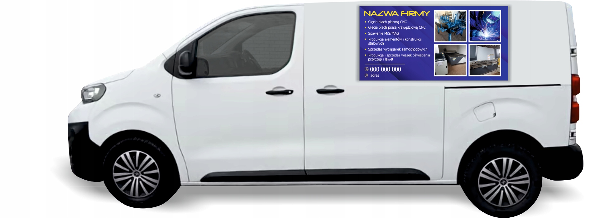 Naklejka Folia na samochód auto reklamowa SPAWANIE TIG MIG MAG