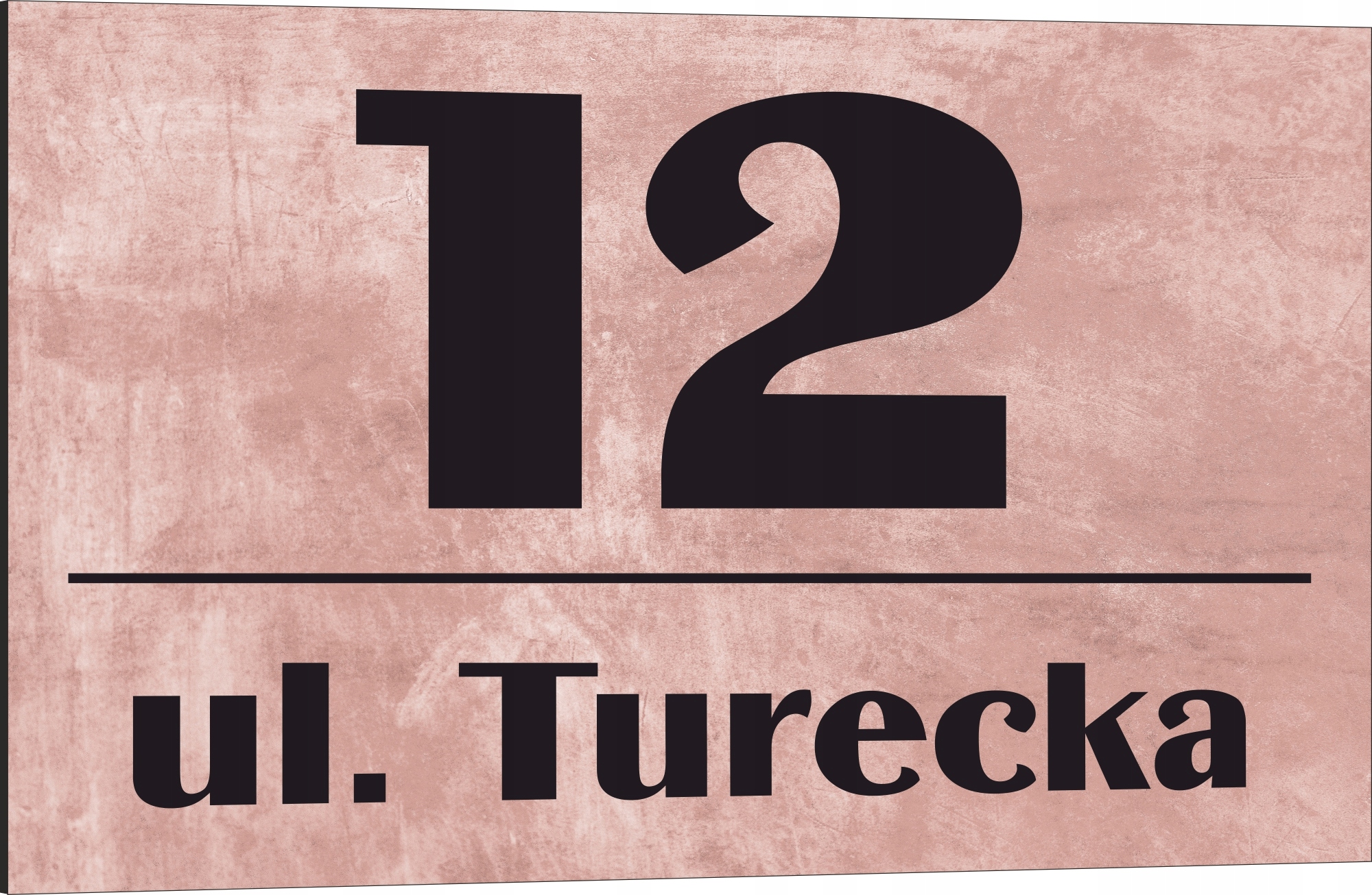 Tabliczka adresowa Numer domu Tablica adres posesji Metal ALUMINIUM 20x15