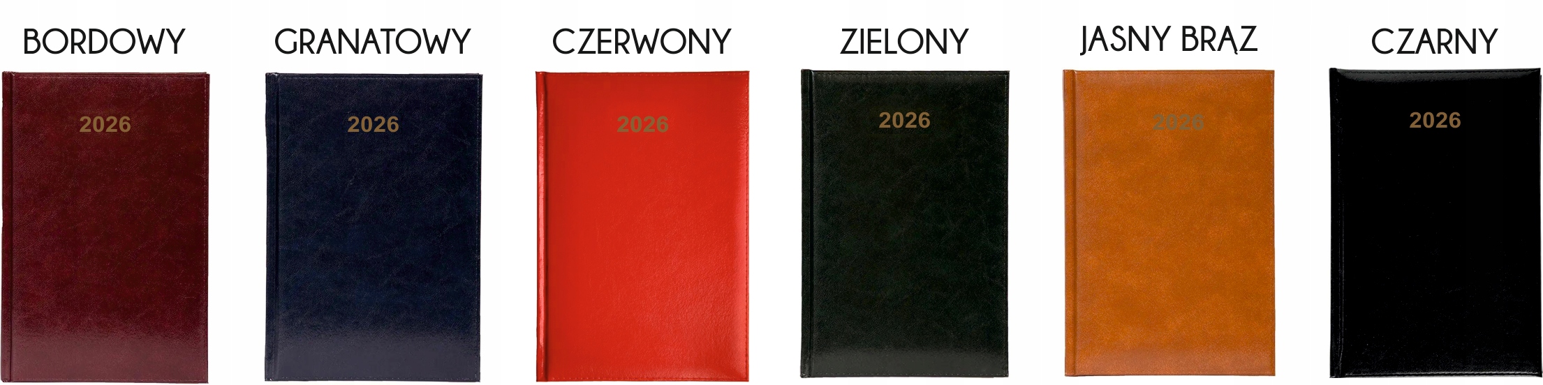 Kalendarz A5 2026 tygodniowy KSIĄŻKOWY PLANER z imieniem napisem prezent