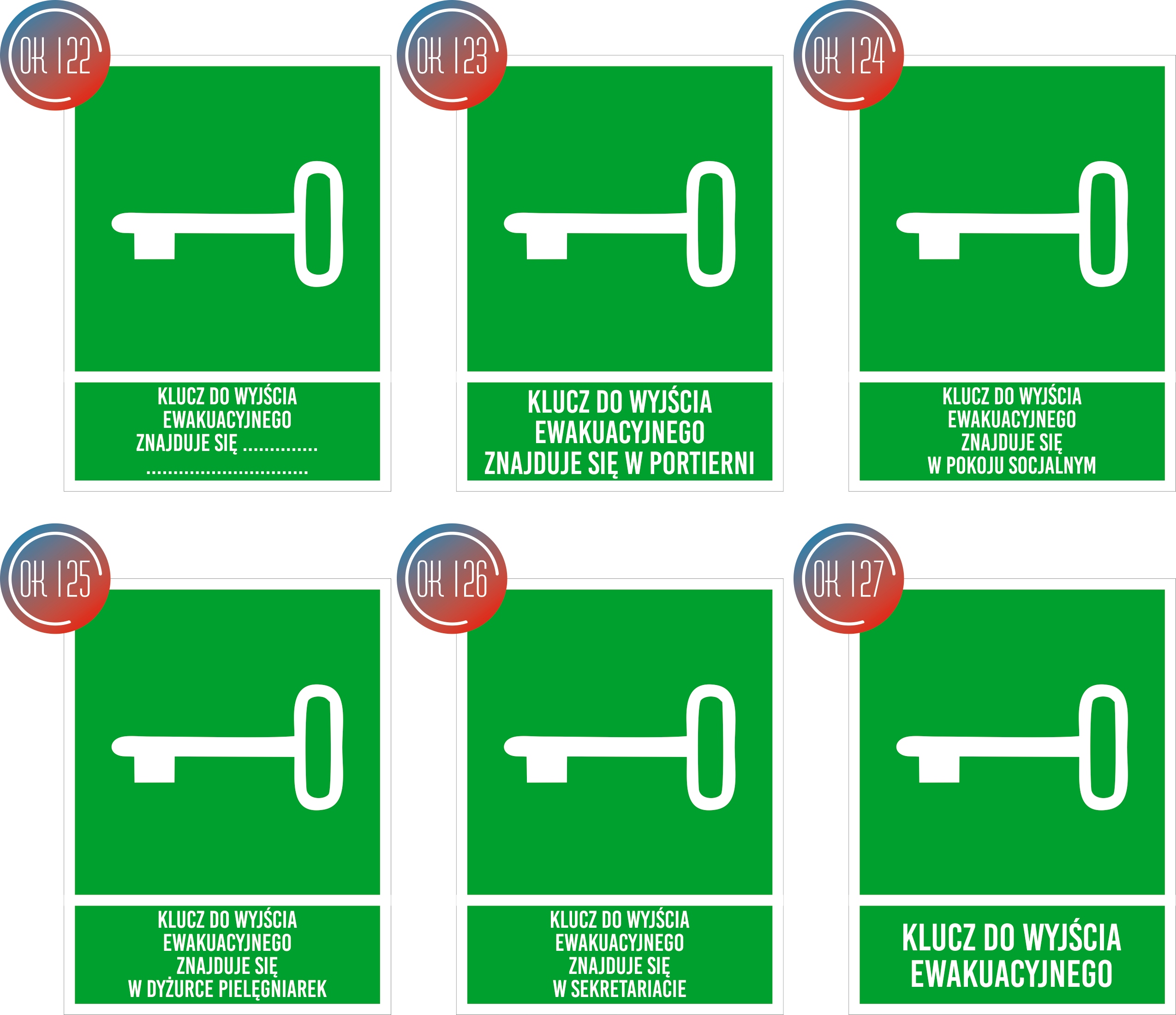Tabliczka grawerowana informacyjna piktogram 20x15 cm pchać