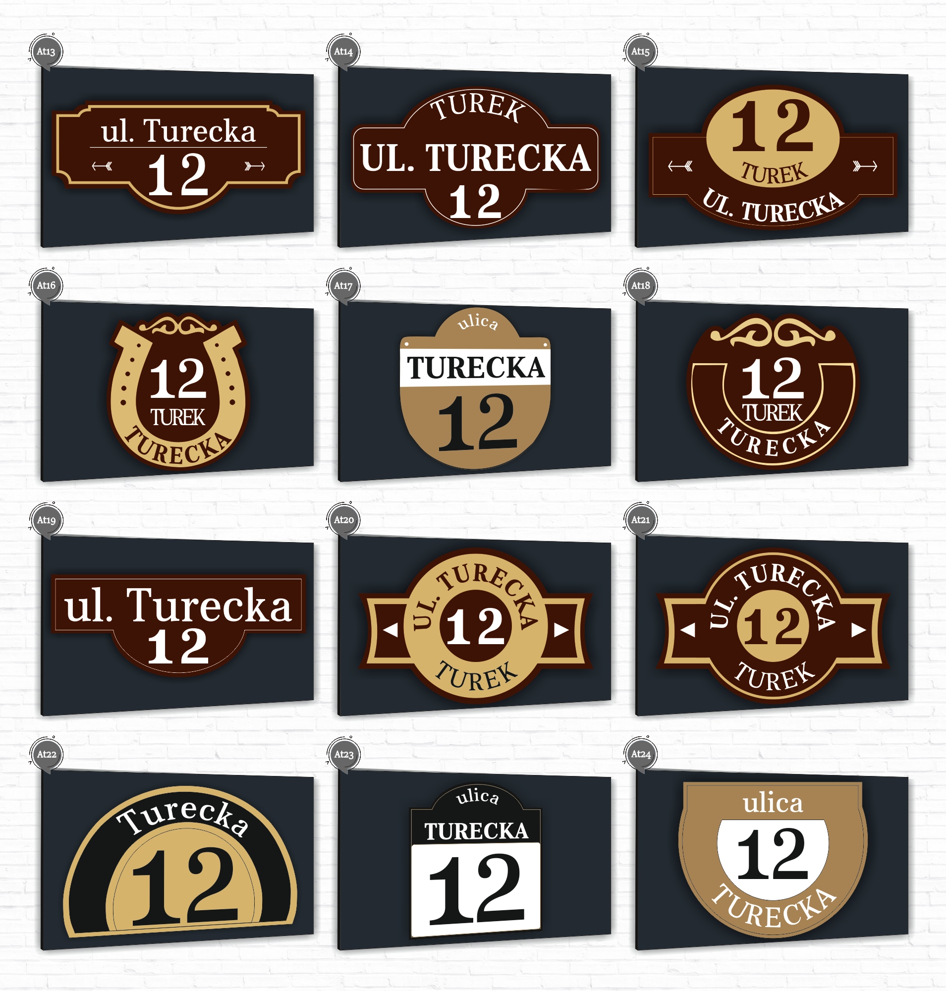 Tabliczka Tablica ADRESOWA ALUMINIOWA Numer domu 40x30 cyfry ulica dibond