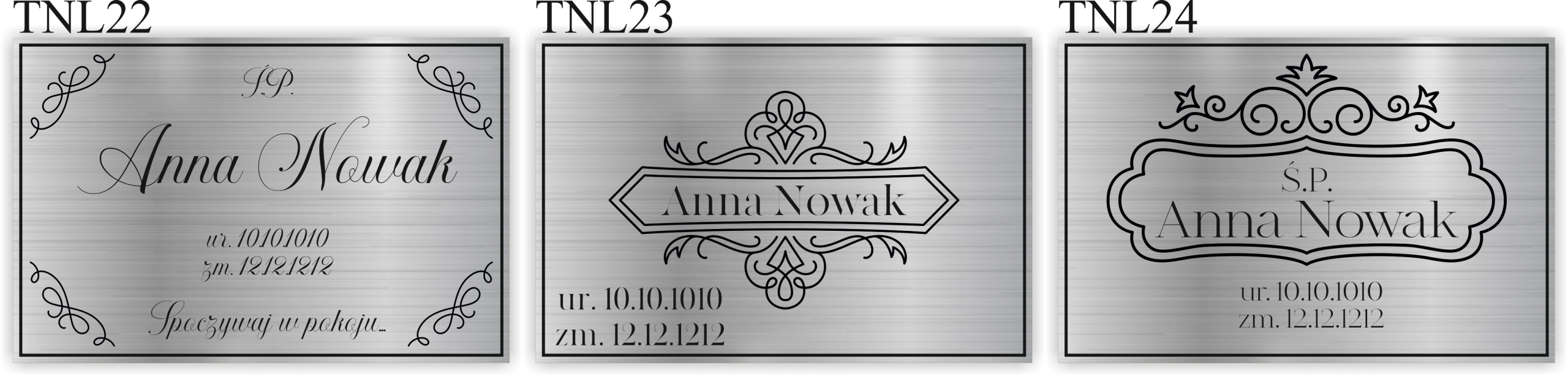 TABLICZKA NA GRÓB NAGROBKOWA TABLICA NAGROBNA