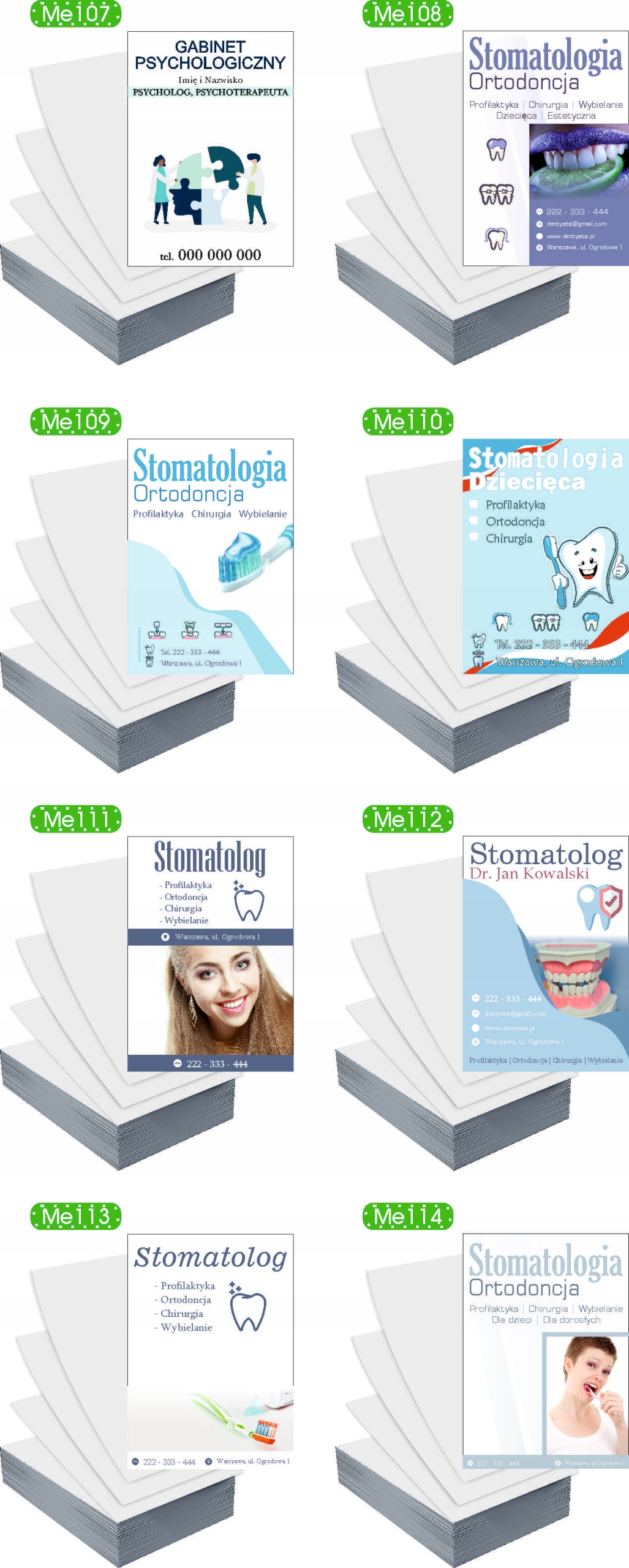 Ulotki A5 100szt reklamowe firmowe duży wybór MEDYCYNA ESTETYCZNA