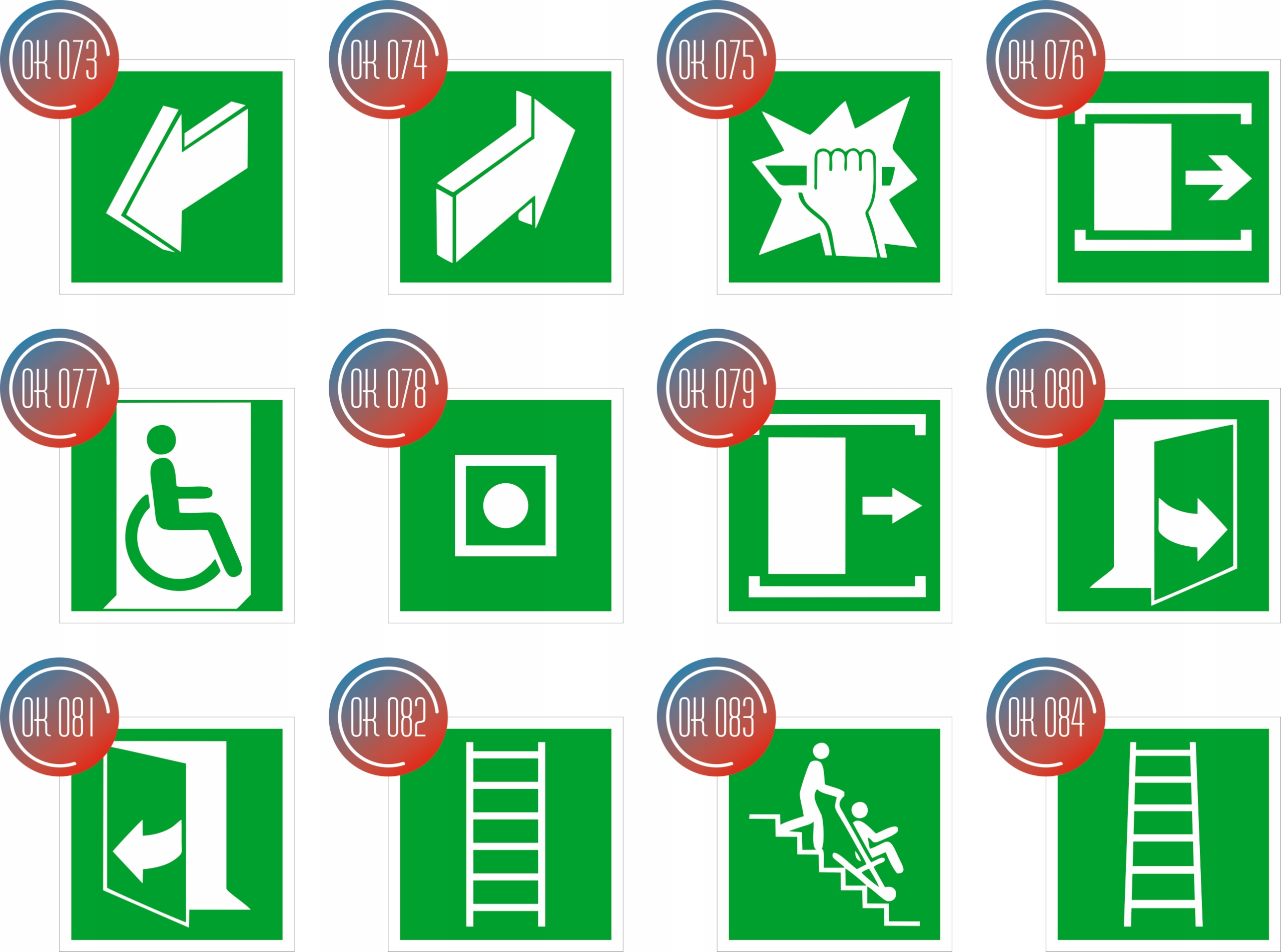 Tabliczka informacyjna piktogram 10x10 cm grawer strzałka