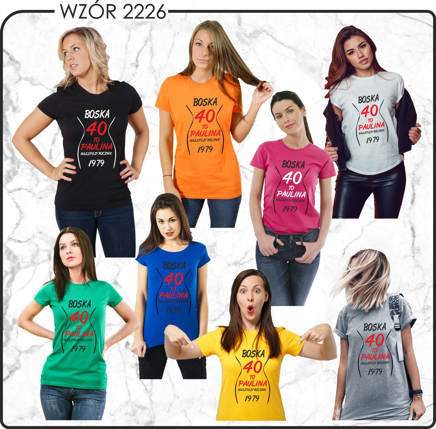 KOSZULKA prezent na Urodziny 18 20 30 40 50 60 70