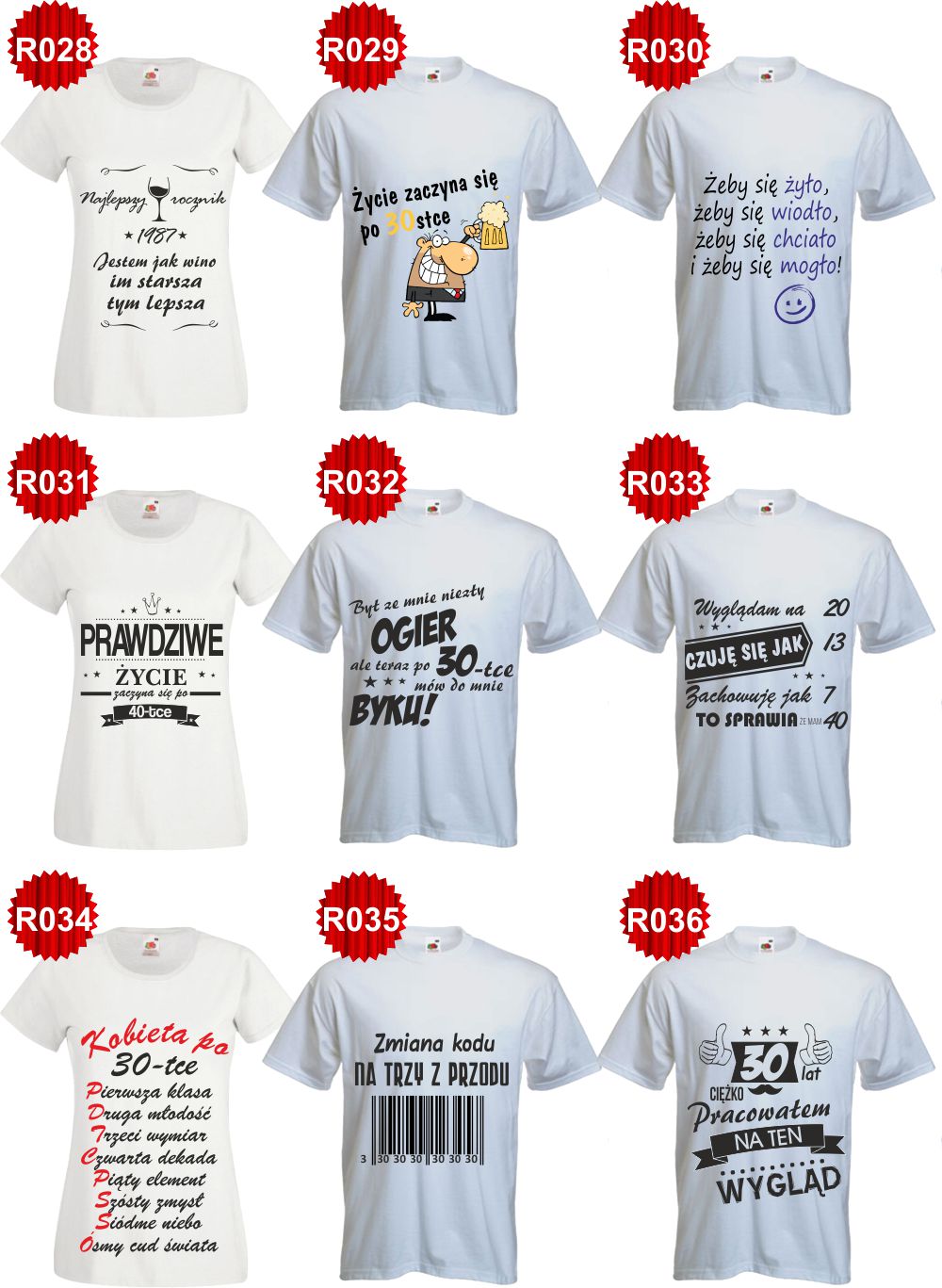 KOSZULKA T-shirt z napisem CZŁOWIEK KTÓRY NIE ROBI