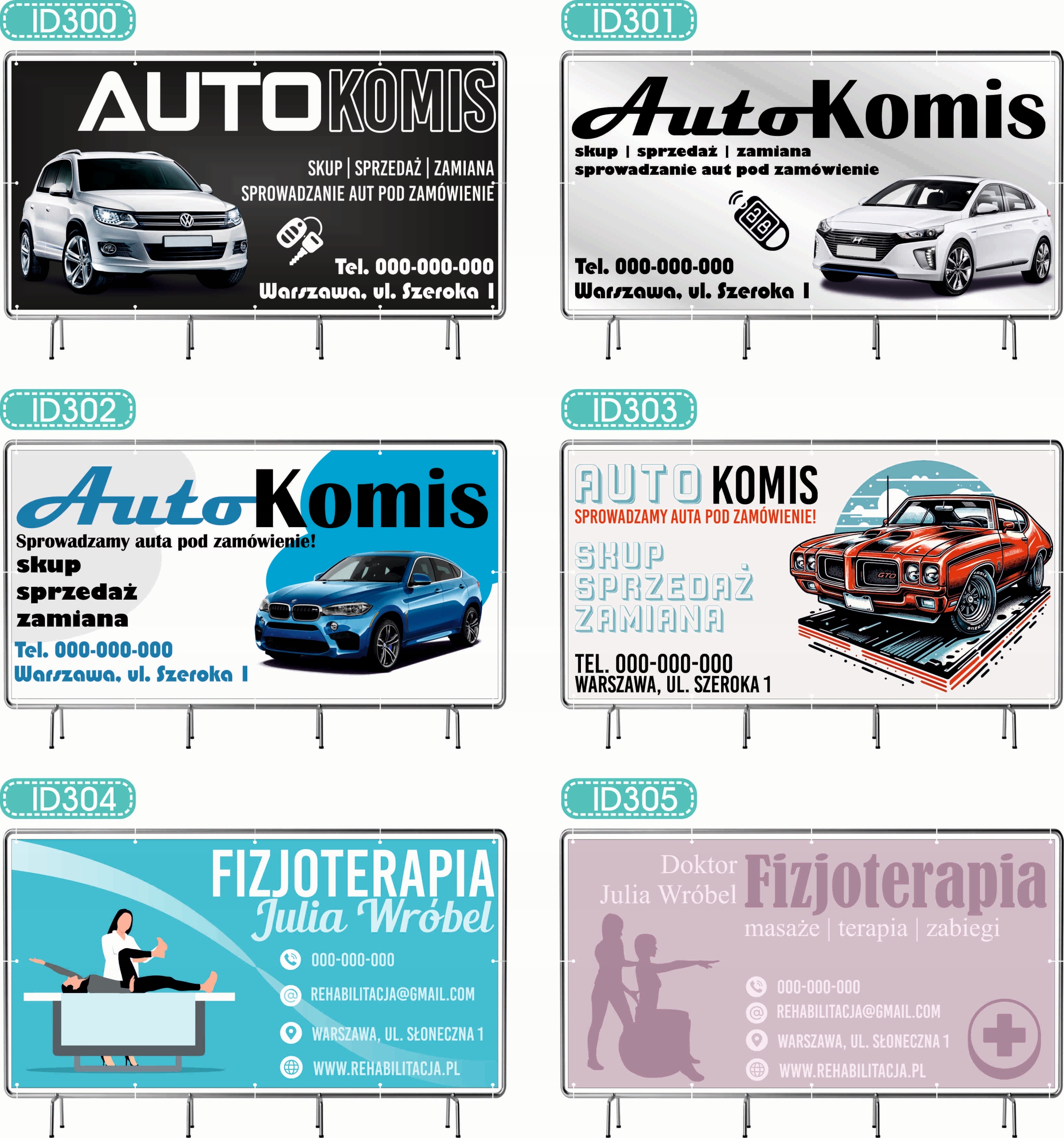 BANER REKLAMOWY oczkowany 100x50cm projekt w cenie SALA BANKIETOWA KOMUNIE