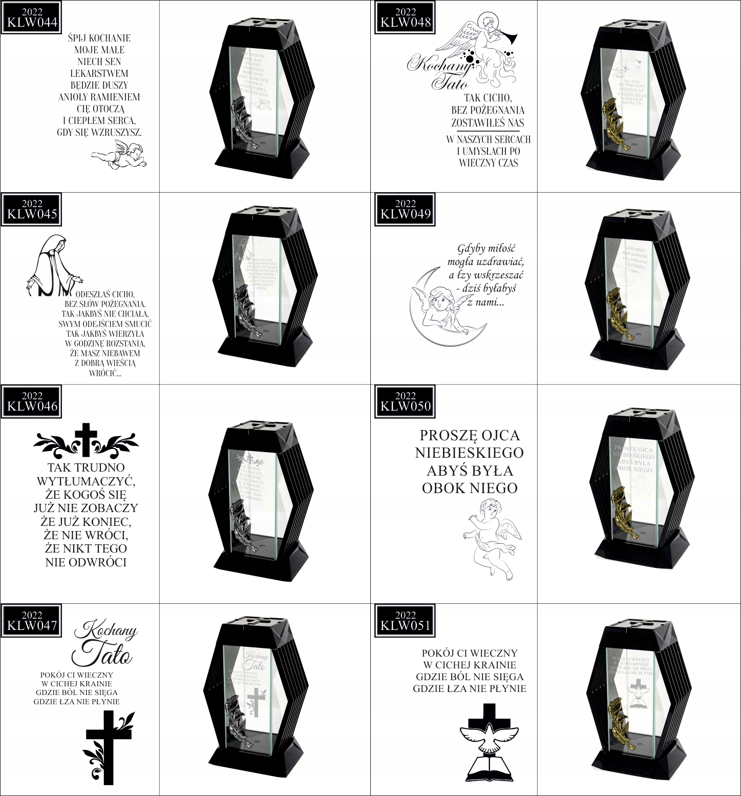 NOWOCZESNY ZNICZ z grawerem personalizowany twój napis kochanym dziadkom