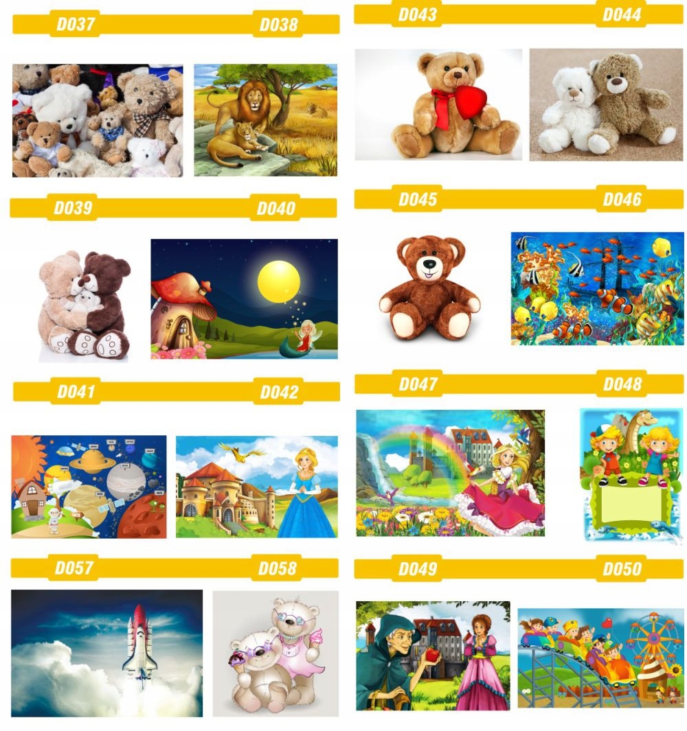 FOTOTAPETA dekoracyjna DRUK tapet dziecięce wzory