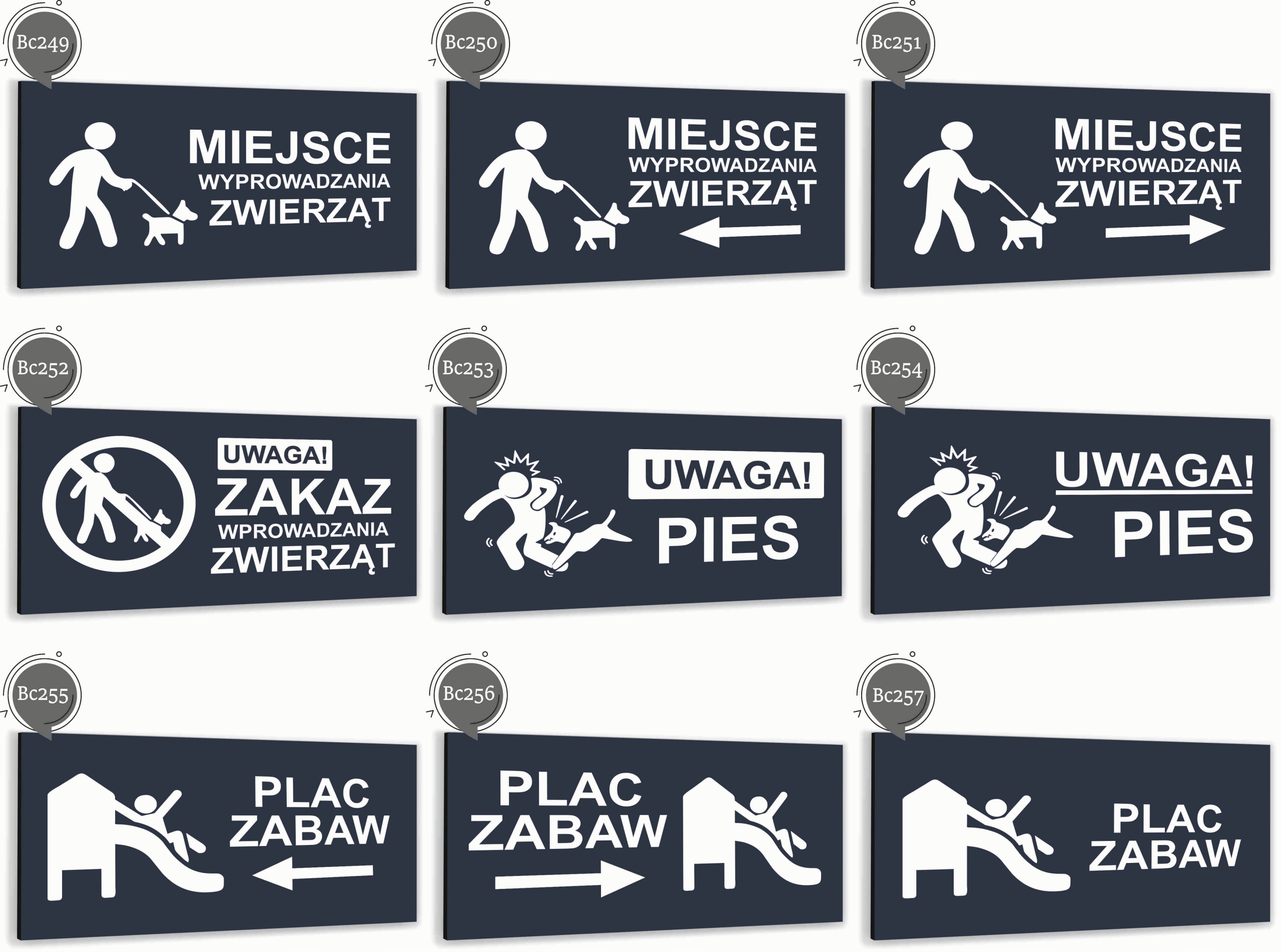 Tabliczka informacyjna ATRACYTOWA aluminiowa PRZYCHODNIA LEKARSKA NADRUK UV