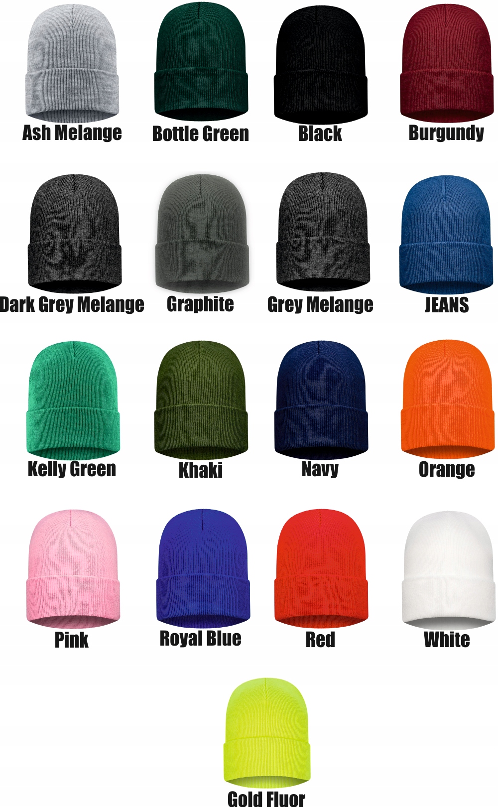 Czapka zimowa TWÓJ WŁASNY HAFT LOGO NAPIS GRAFIKA KOCHAM MORSOWAĆ