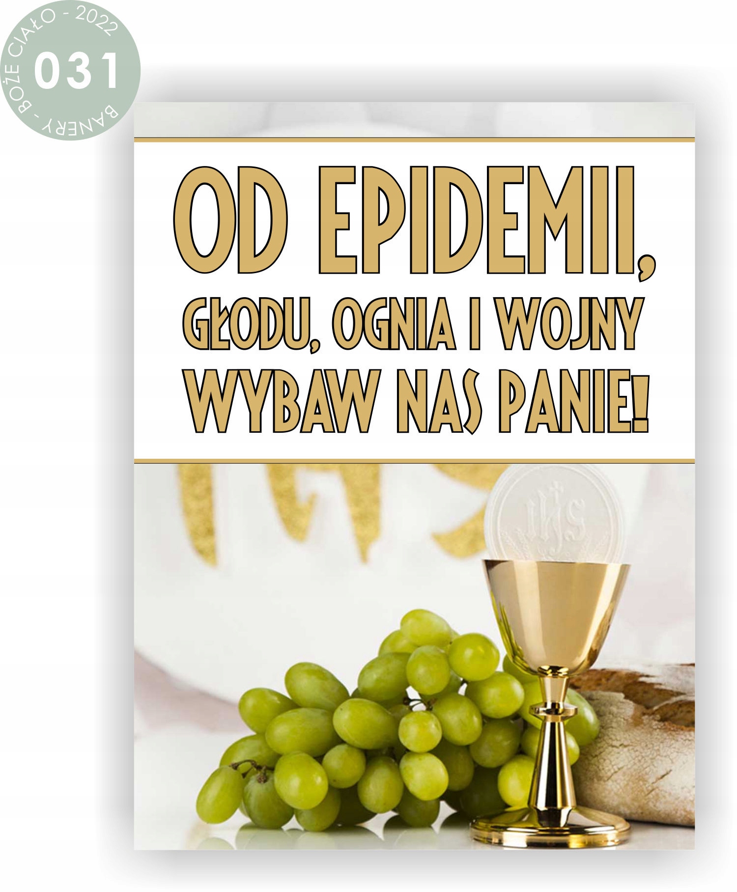 BANER NA BOŻE CIAŁO dekoracja OŁTARZA gotowy wzór