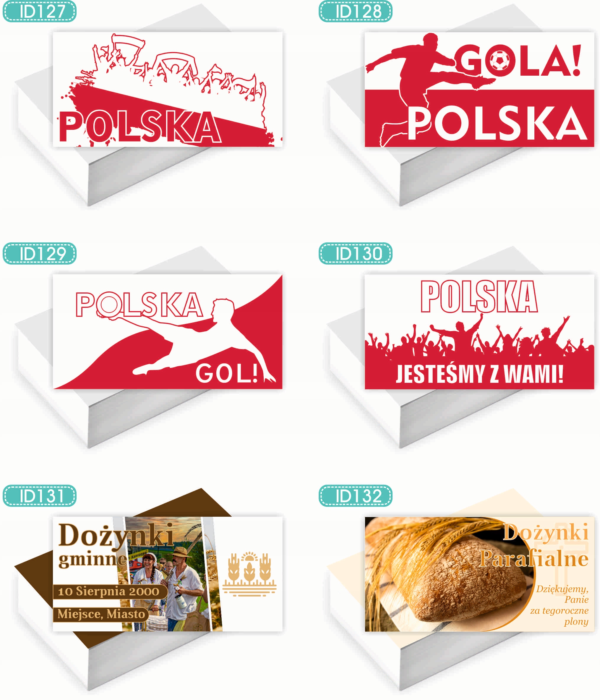 Wizytówki firmowe 100szt DUŻO WZORÓW do wyboru DOŻYNKI PARAFIALNE