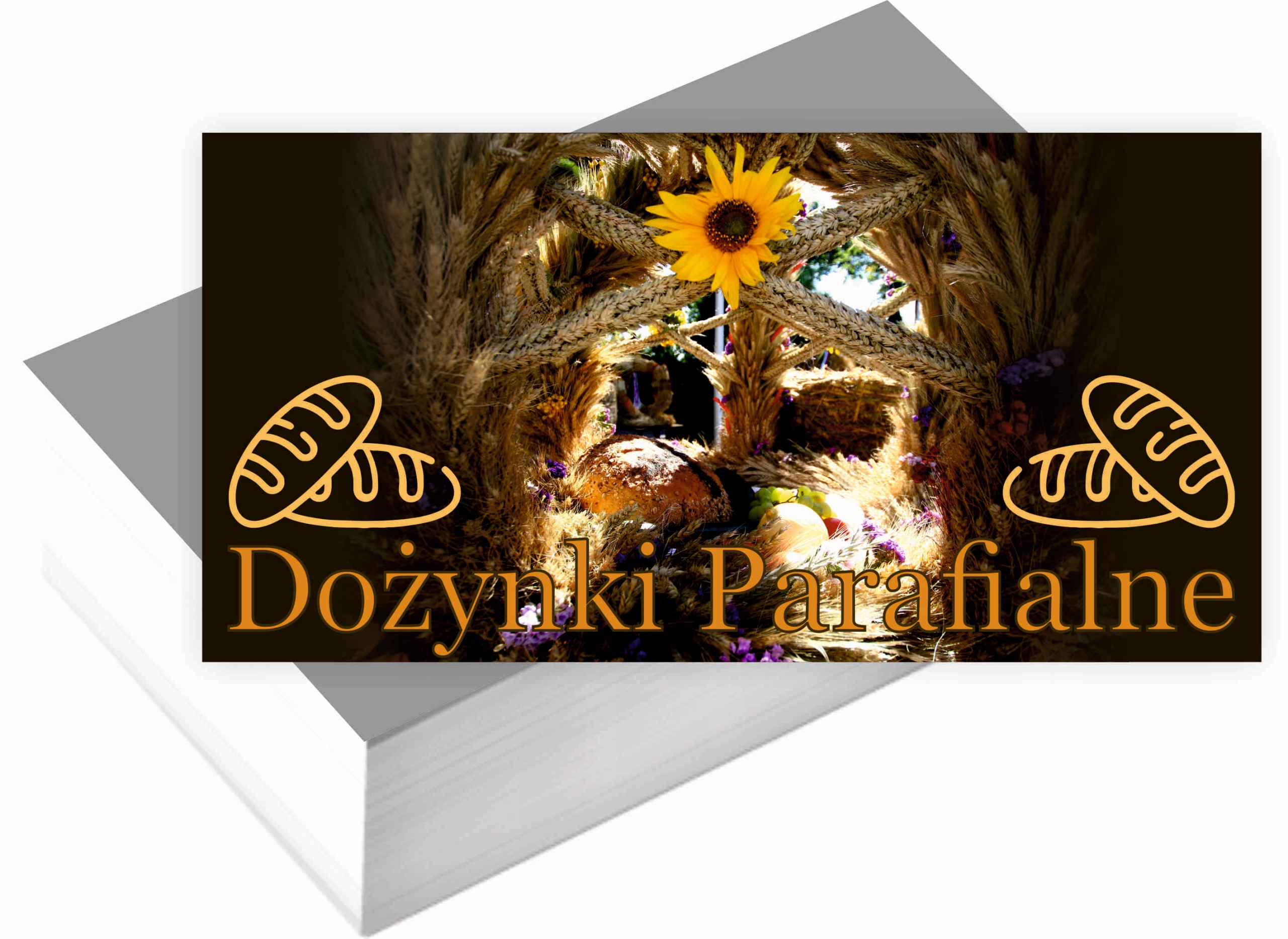 Wizytówki firmowe 100szt DUŻO WZORÓW do wyboru DOŻYNKI PARAFIALNE