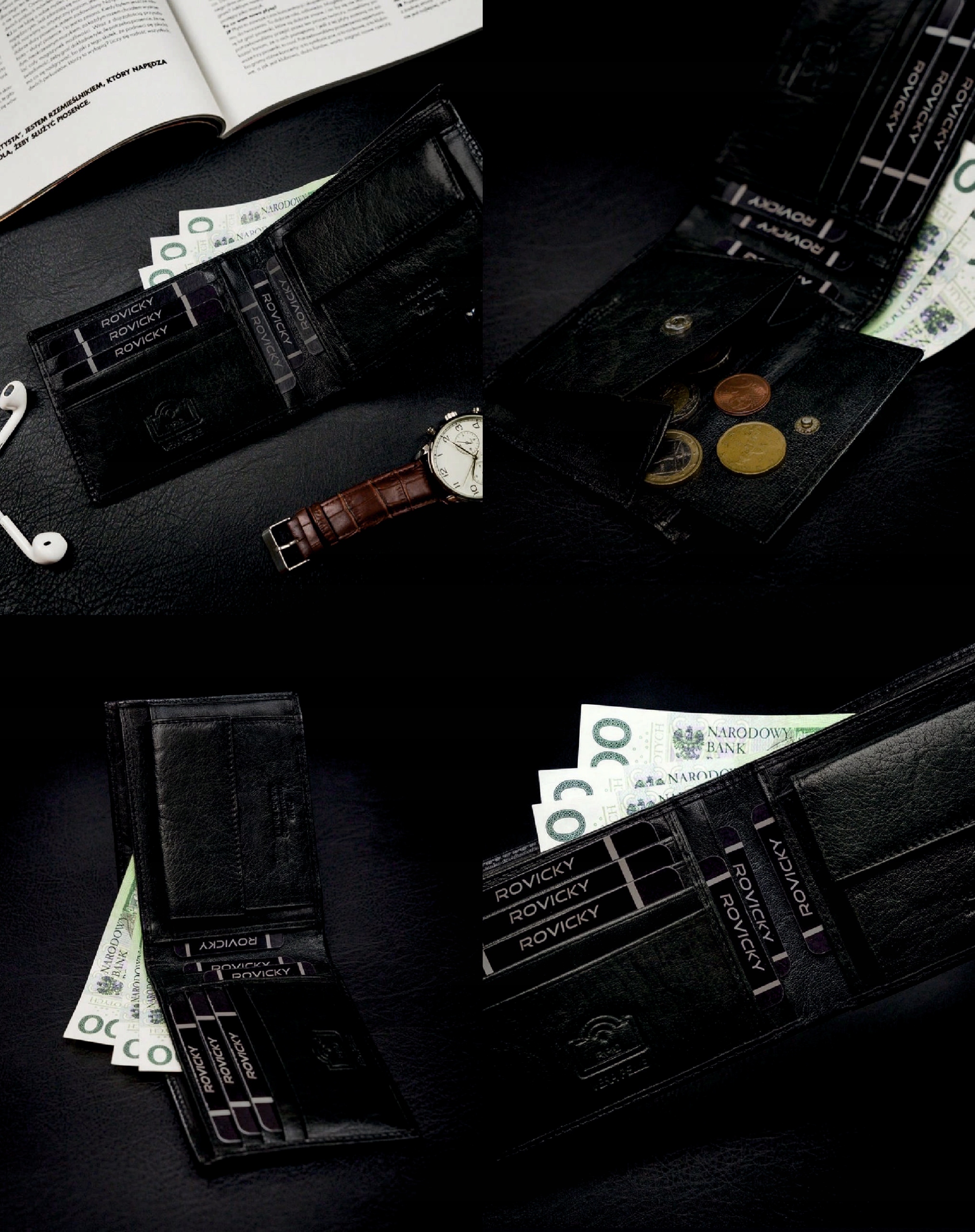 Portfel skórzany Pierre Cardin z własnym grawerem dla męża