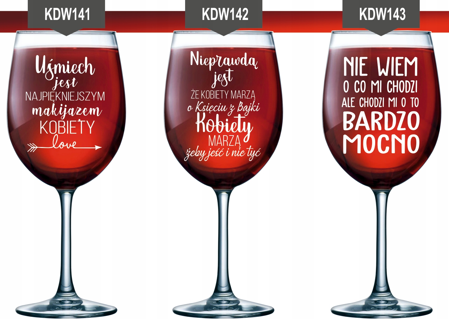 Szklanka kieliszek do wina z grawerem na PREZENT