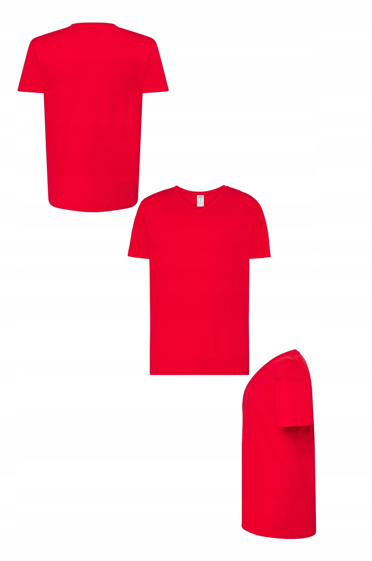 męska KOSZULKA V-NECK własny HAFT TWOJE LOGO NAPIS firmowa reklamowa 5 szt