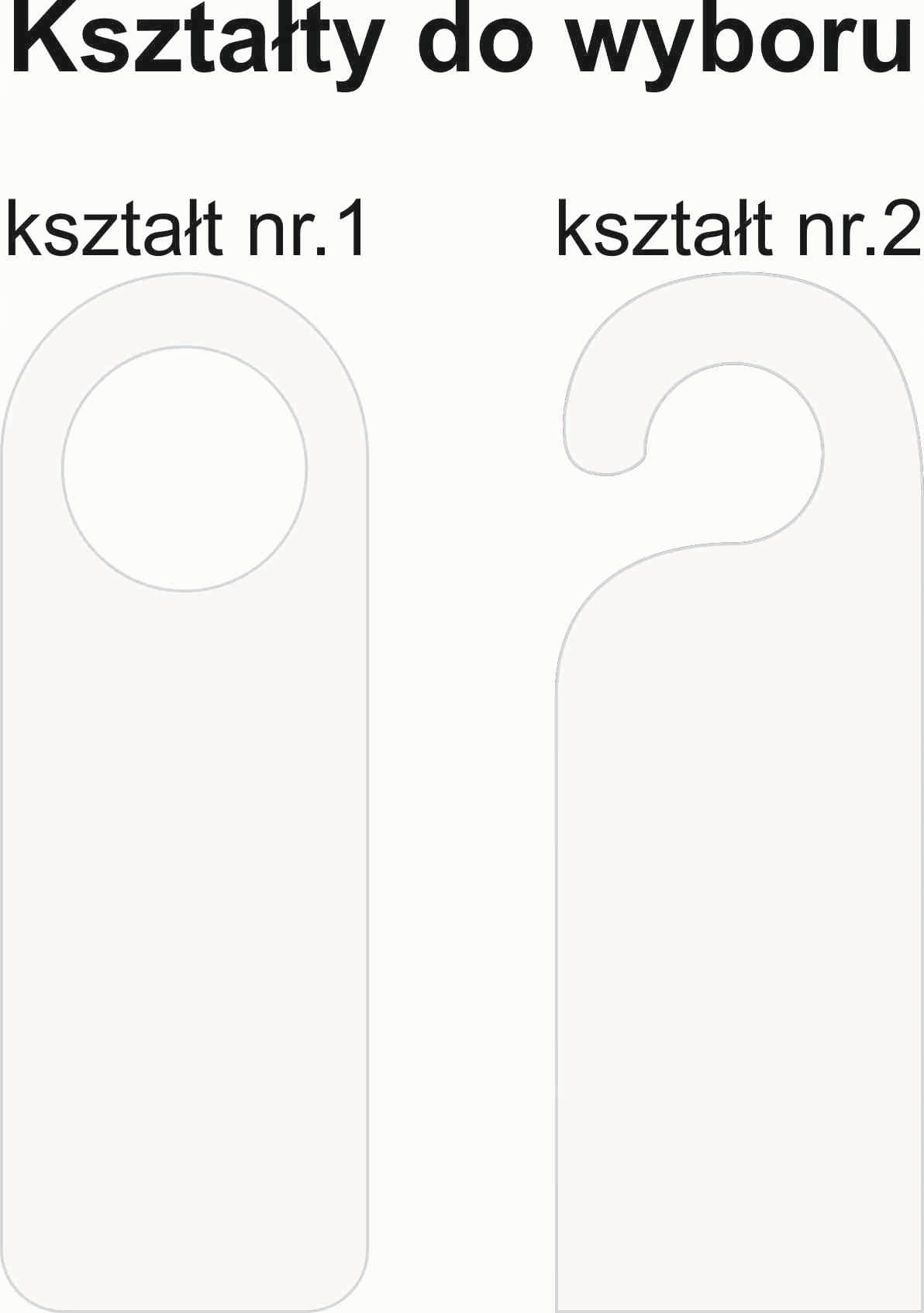 ZAWIESZKA NA DRZWI hotelowa nadruk srebrna plexi z LOGO zakaz wstępu