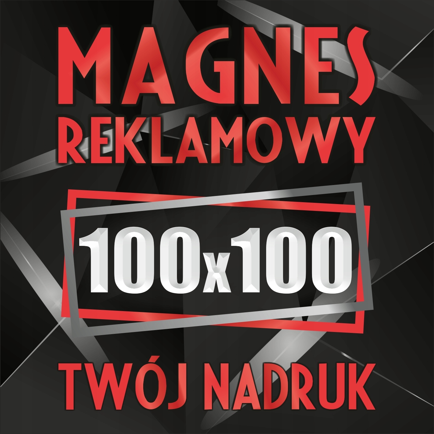 Magnesy reklamowe na samochód auto reklama magnetyczna 100x100cm