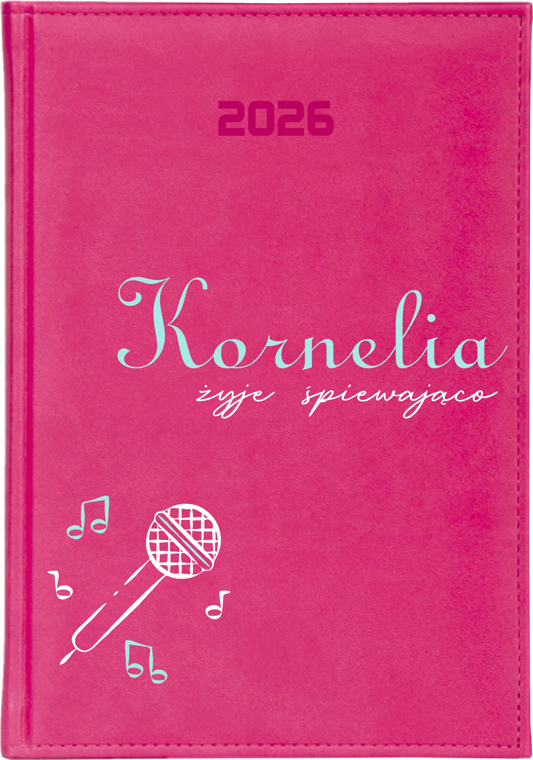 KALENDARZ A5 2026 DZIENNY terminarz Z NADRUKIEM DUŻY WYBÓR WZORÓW + IMIĘ