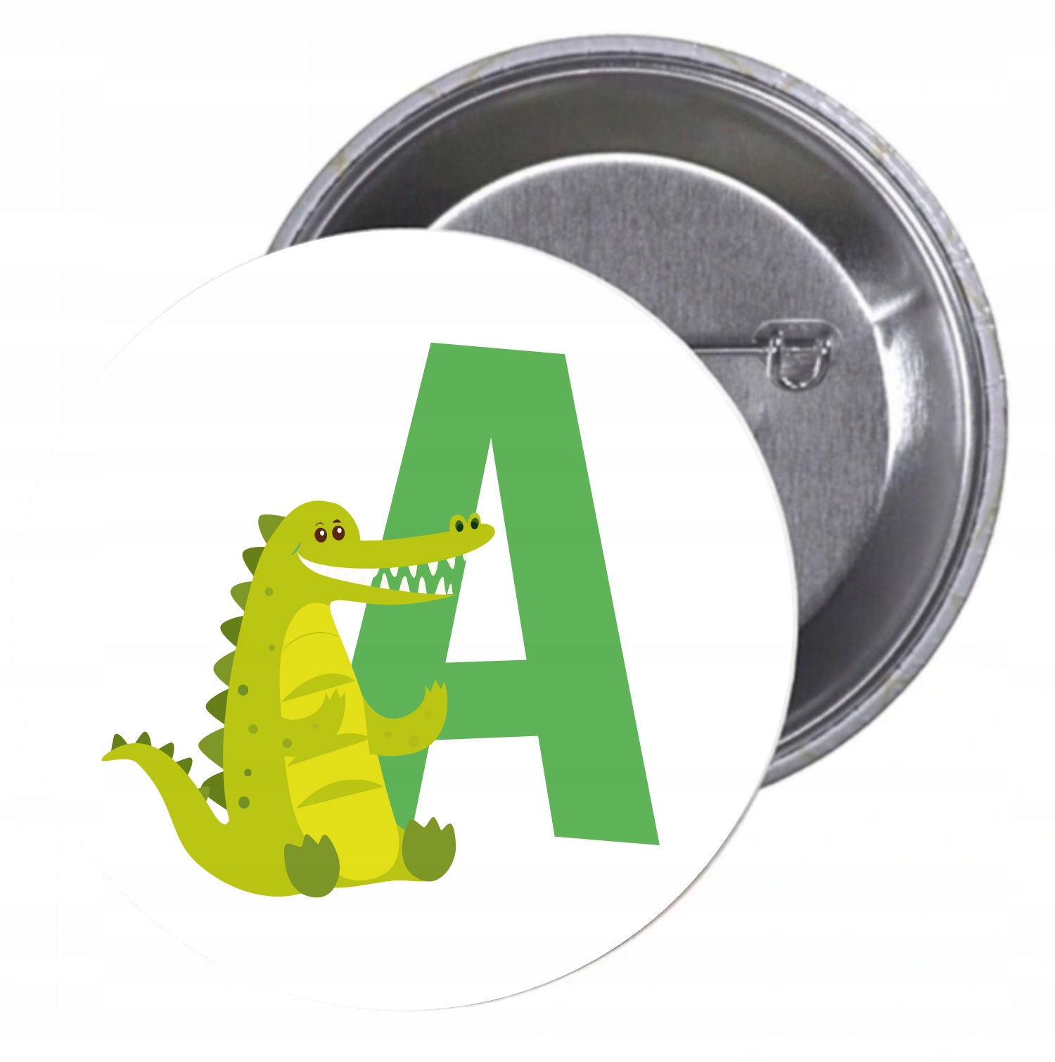 Przypinki buttony LITERKI DLA DZIECI - A