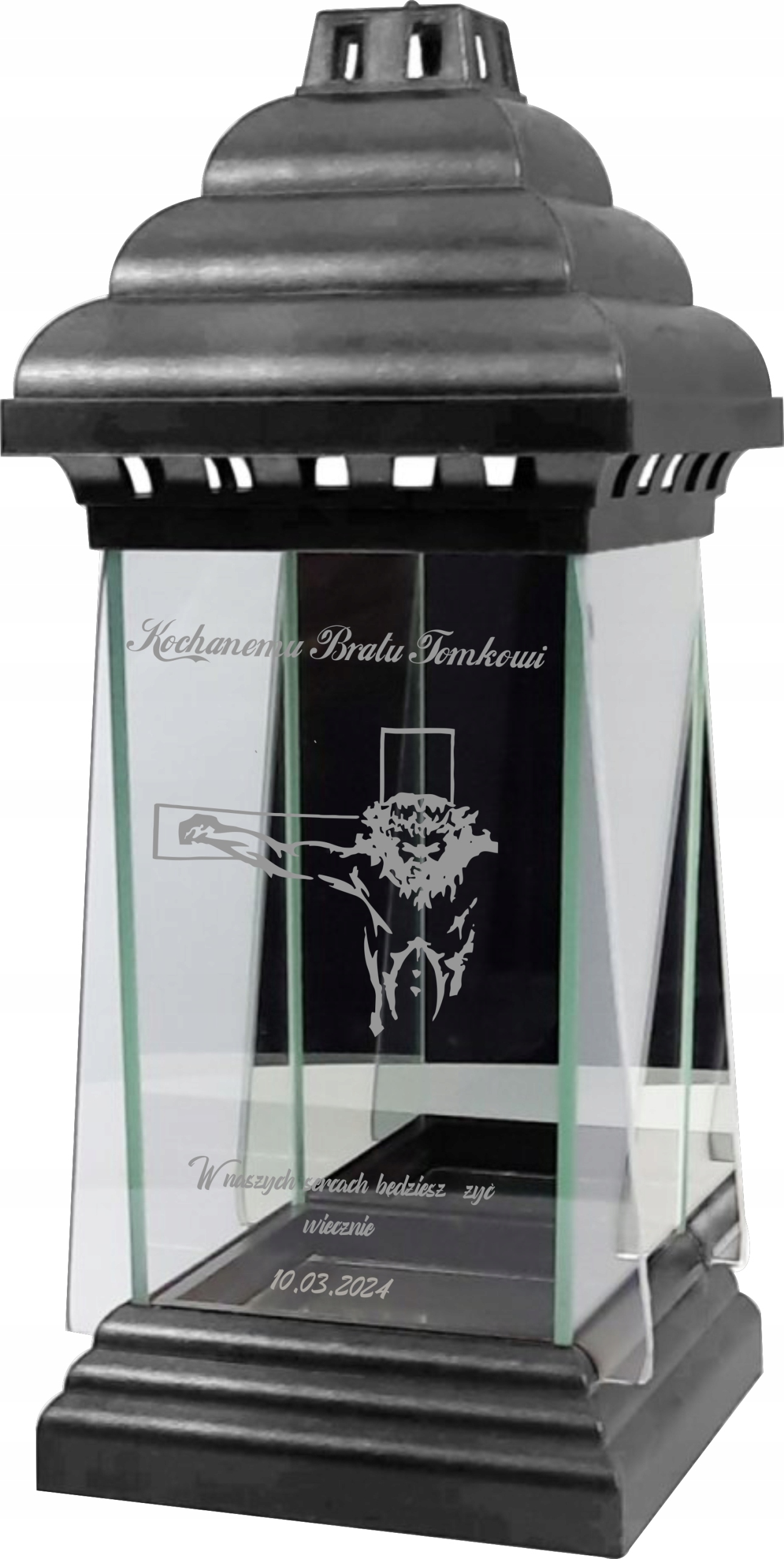 ZNICZ LAMPION KAPLICZKA z grawerem dla BRATA