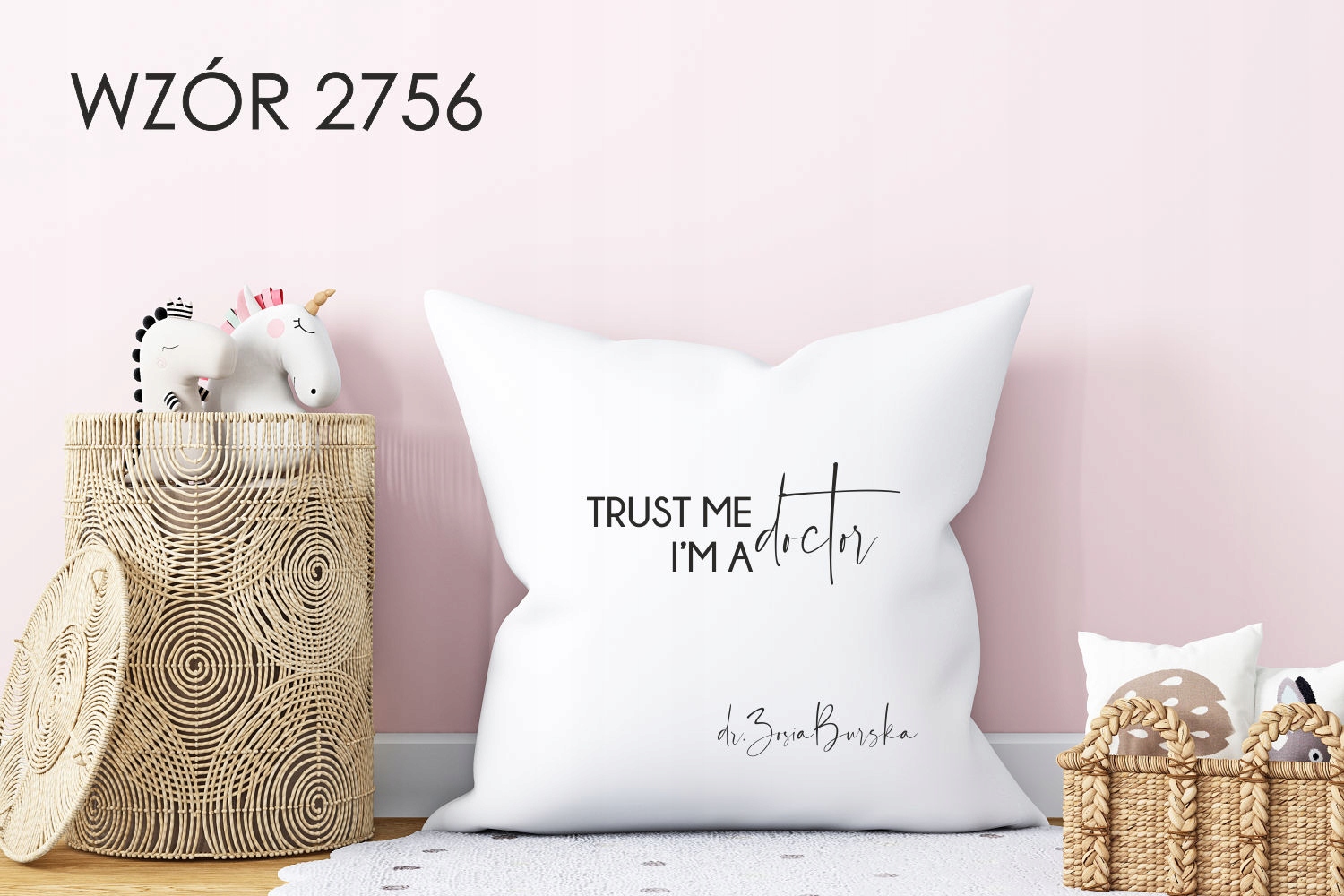 Poduszka z nadrukiem PREZENT dla PIELĘGNIARKI