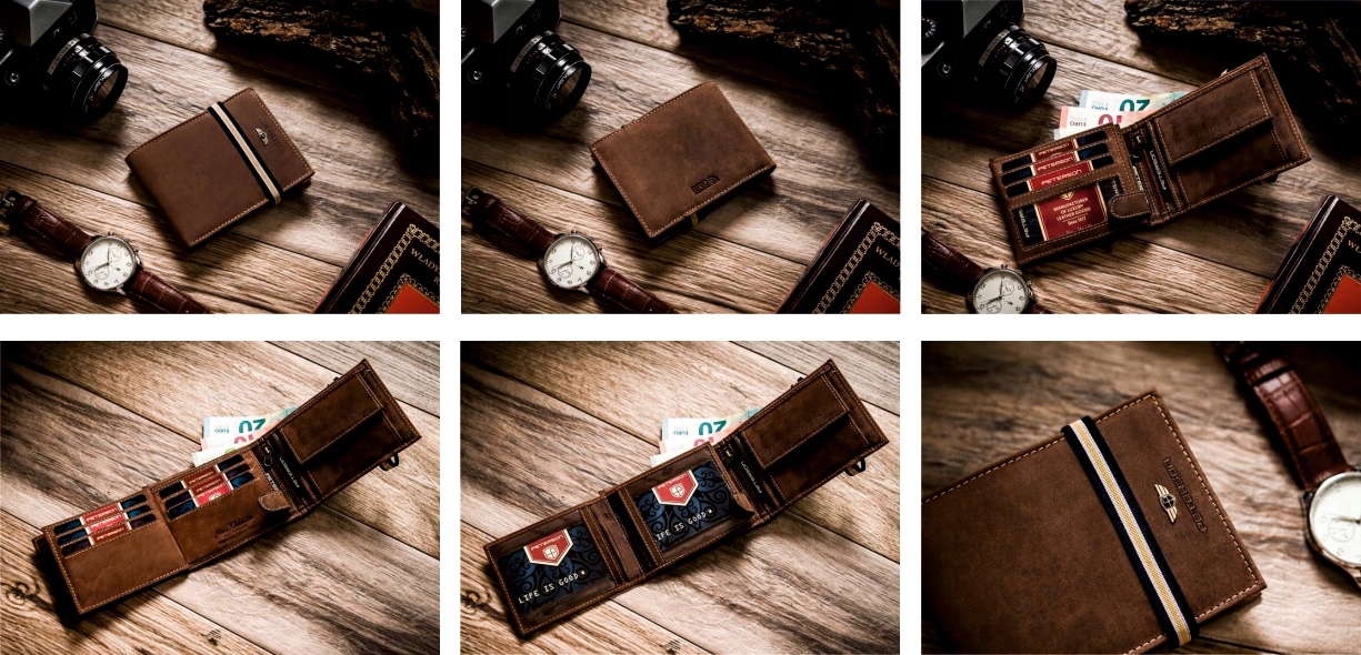 Zestaw PORTFEL+PERFUMY skóra DLA TATY dzień ojca