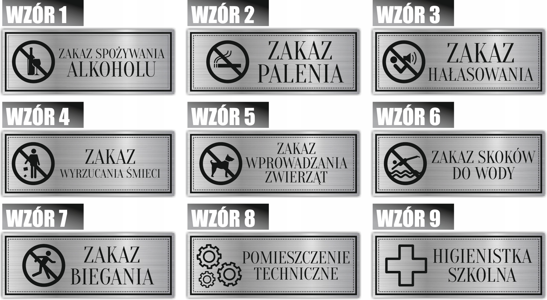 Tabliczka piktogram Grawerowana ZAKAZ HAŁASOWANIA