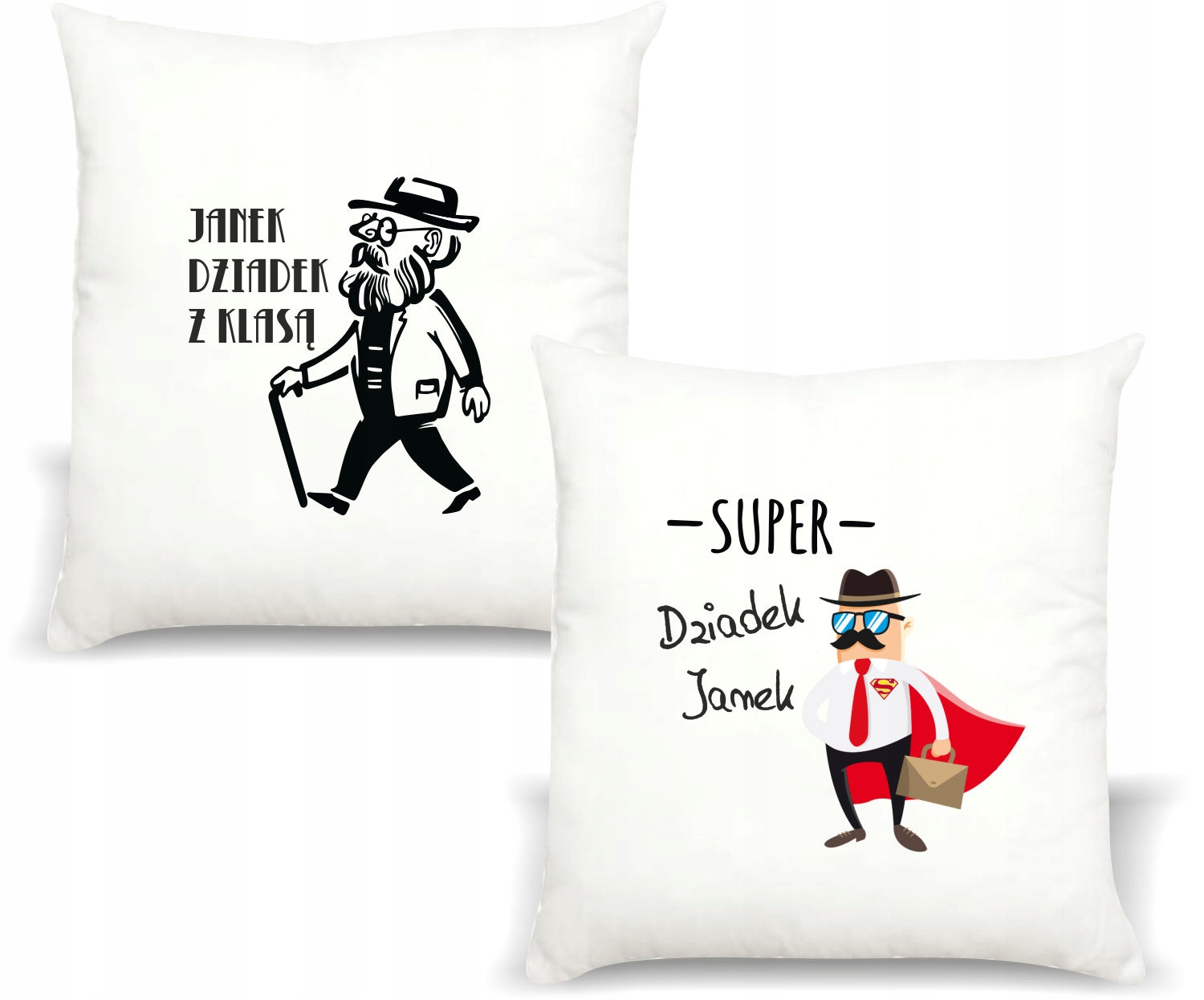 Poduszka z nadrukiem Prezent dla dziadka z klasą