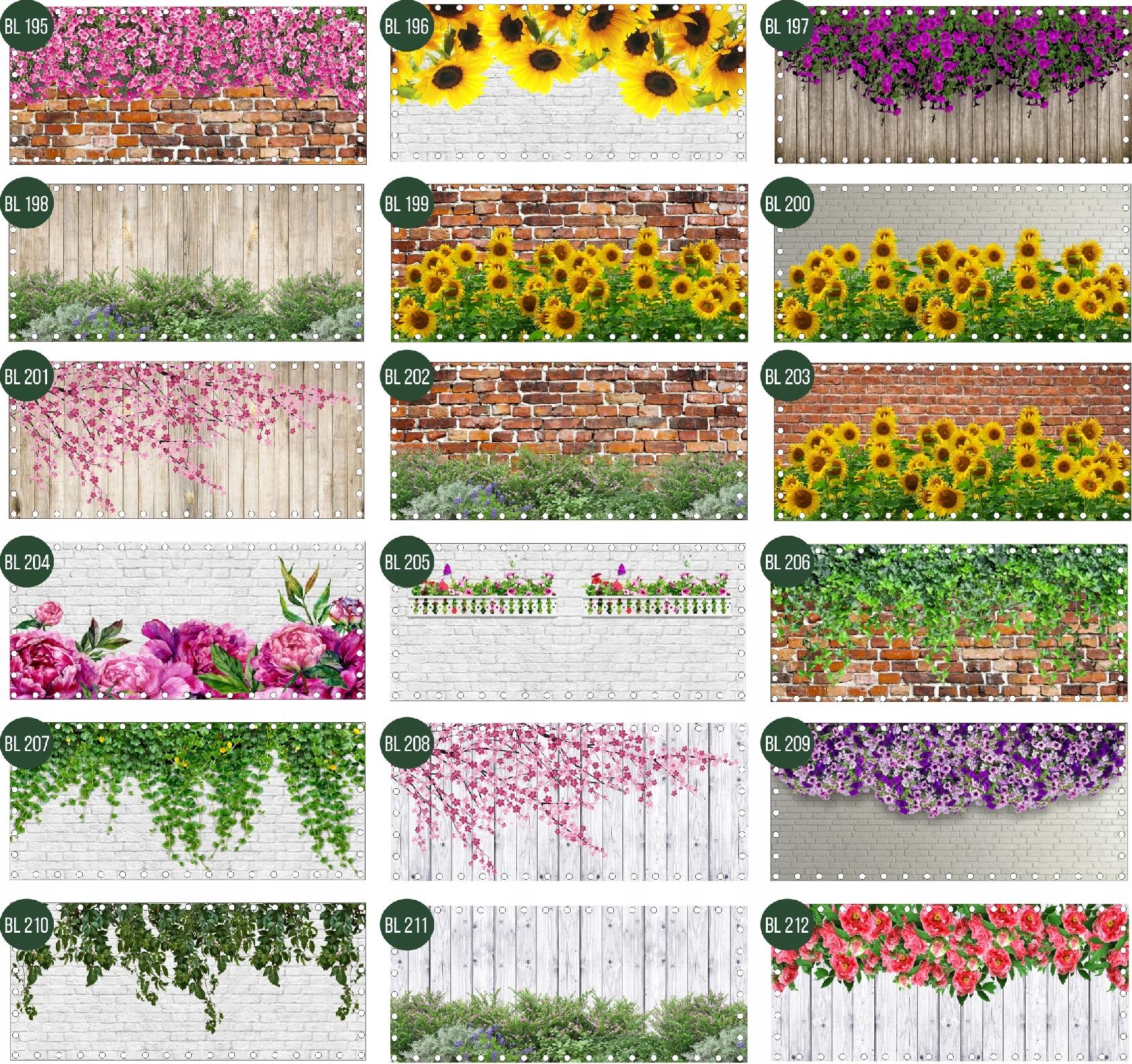 OSŁONA BALKONOWA na balkon siatkę kwiaty SURFINIE