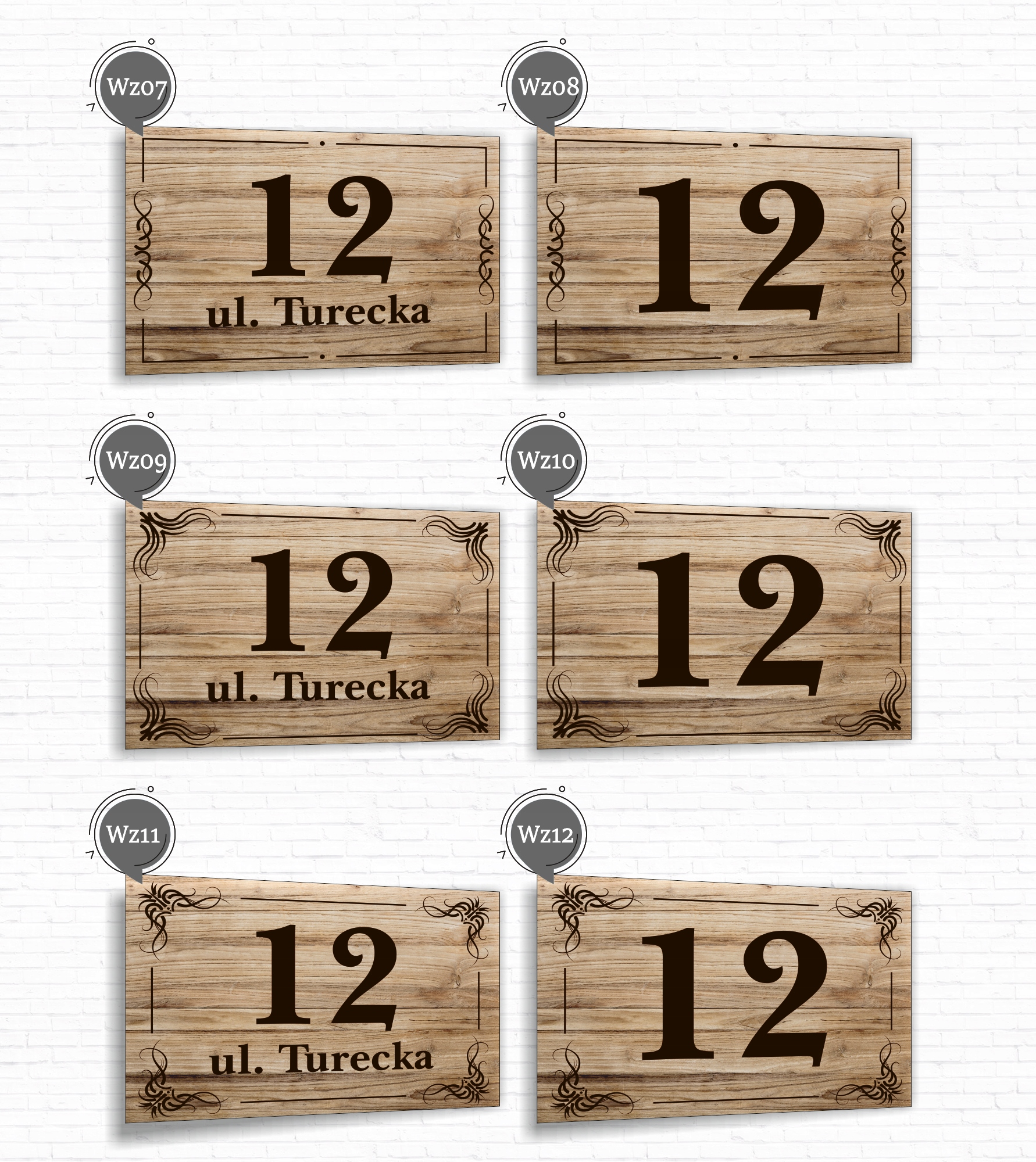 Tabliczka Tablica ADRESOWA ALUMINIOWA Numer domu posesji cyfry ulica 40x30