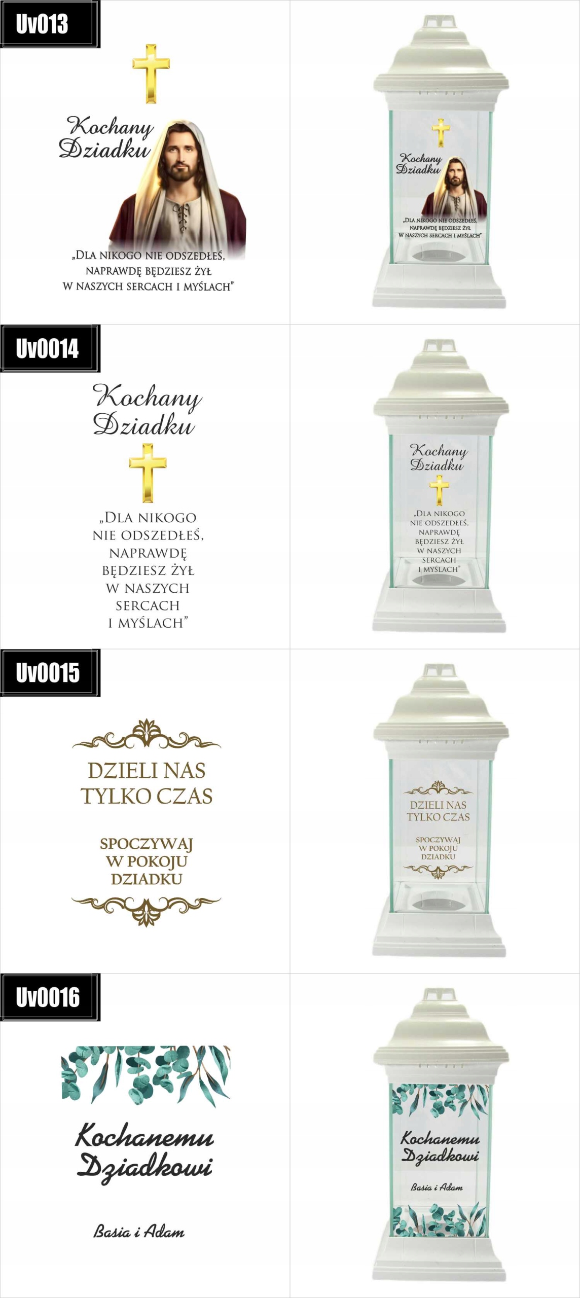 Personalizowany Znicz z nadrukiem UV dla dziecka