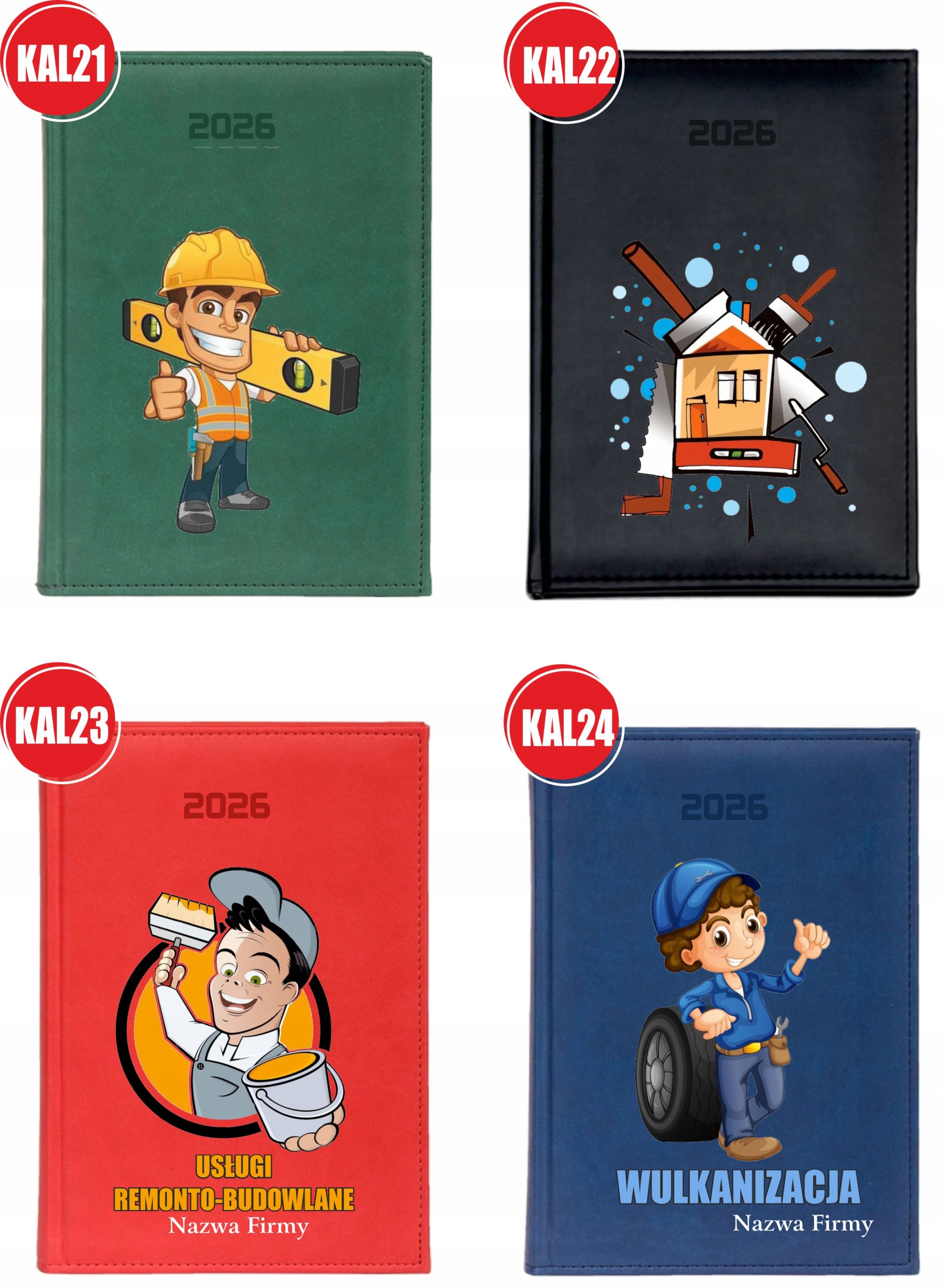 KALENDARZ A4 2026 DZIENNY terminarz nadruk PREZENT NA DZIEŃ MAMY