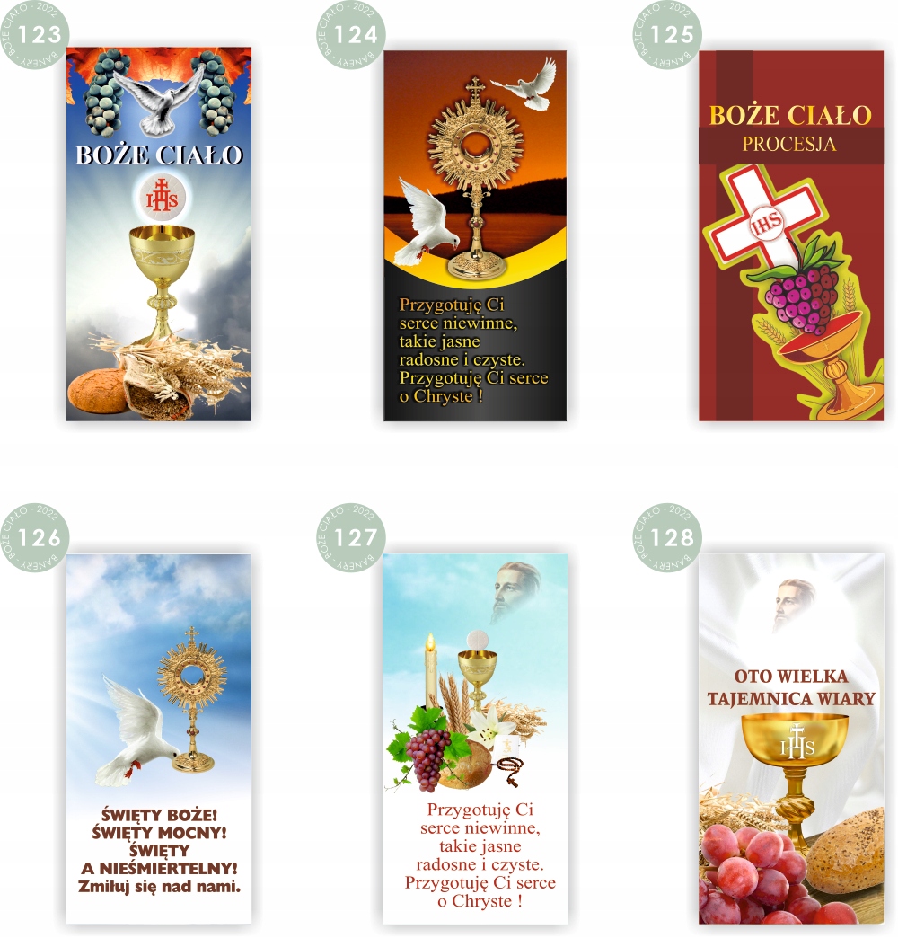 BOŻE CIAŁO Baner Plandeka 200x100 cm dekoracja