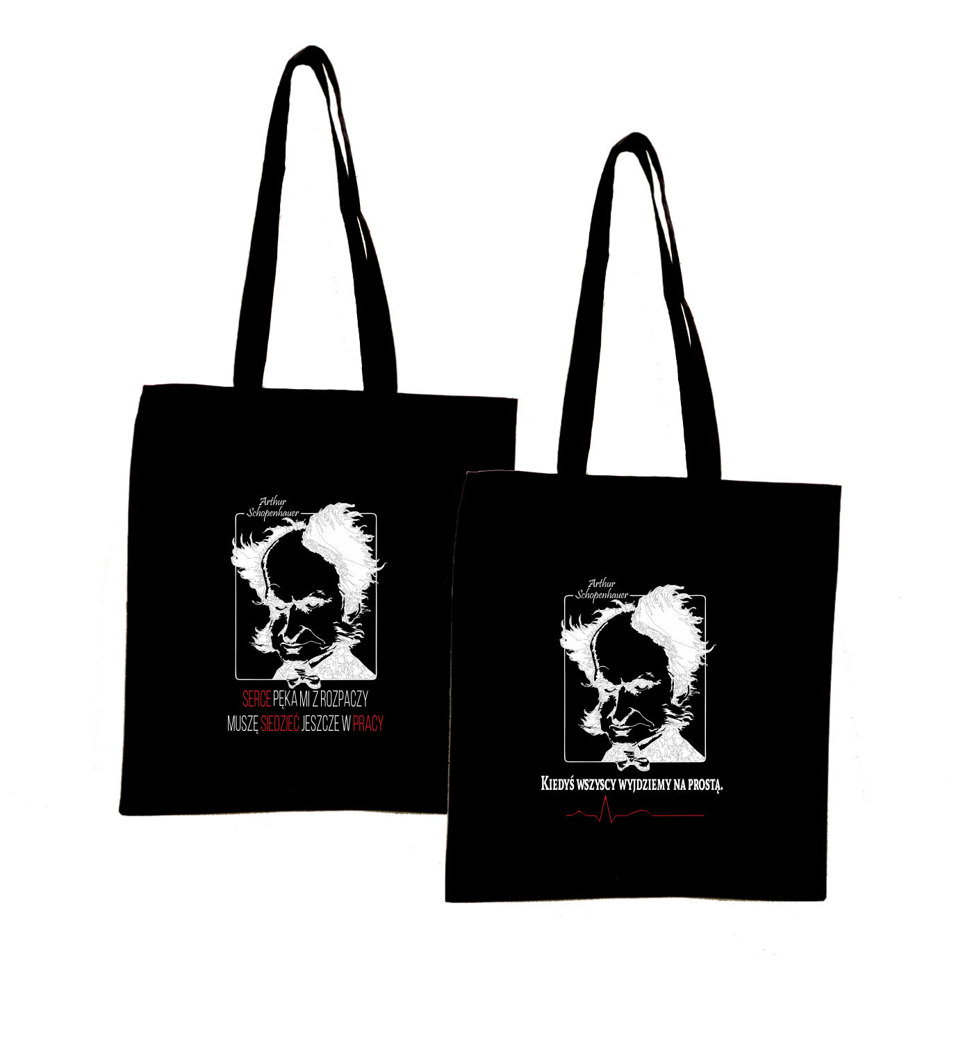 Eko Torba z nadrukiem napis ARTHUR SCHOPENHAUER