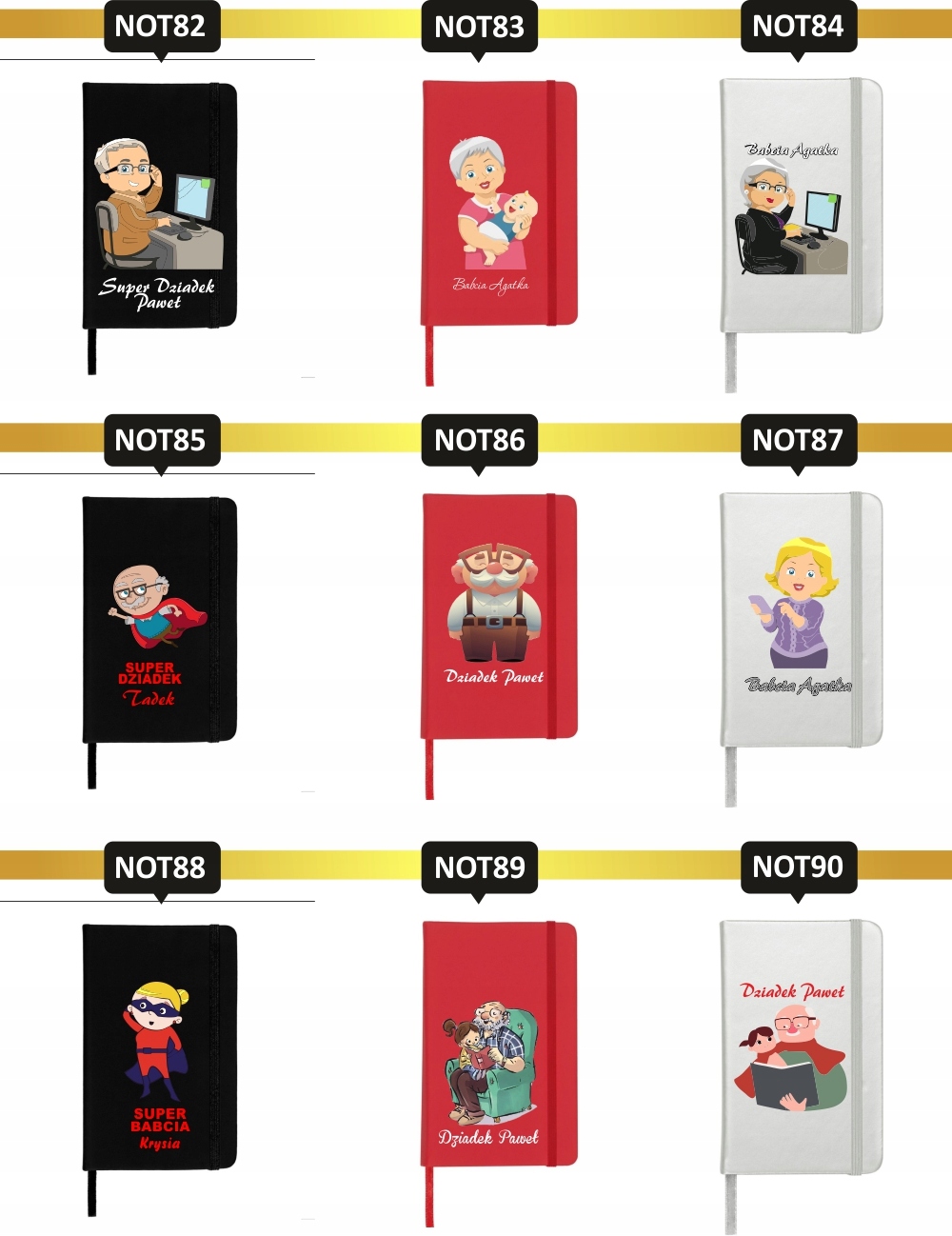 Notatnik A5 prezent dla dziadka z nadrukiem TANIO