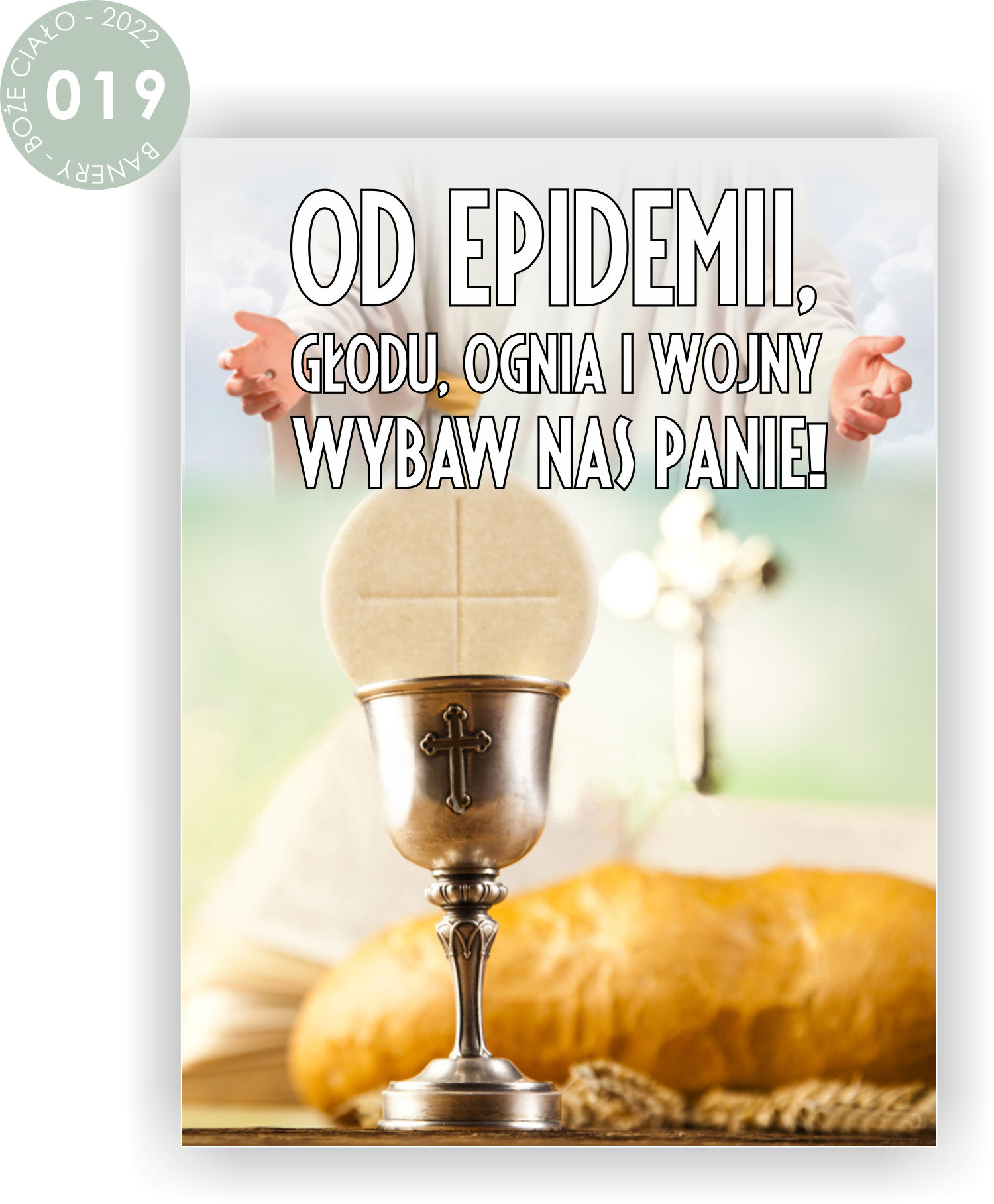 BANER NA BOŻE CIAŁO dekoracja OŁTARZA gotowy wzór