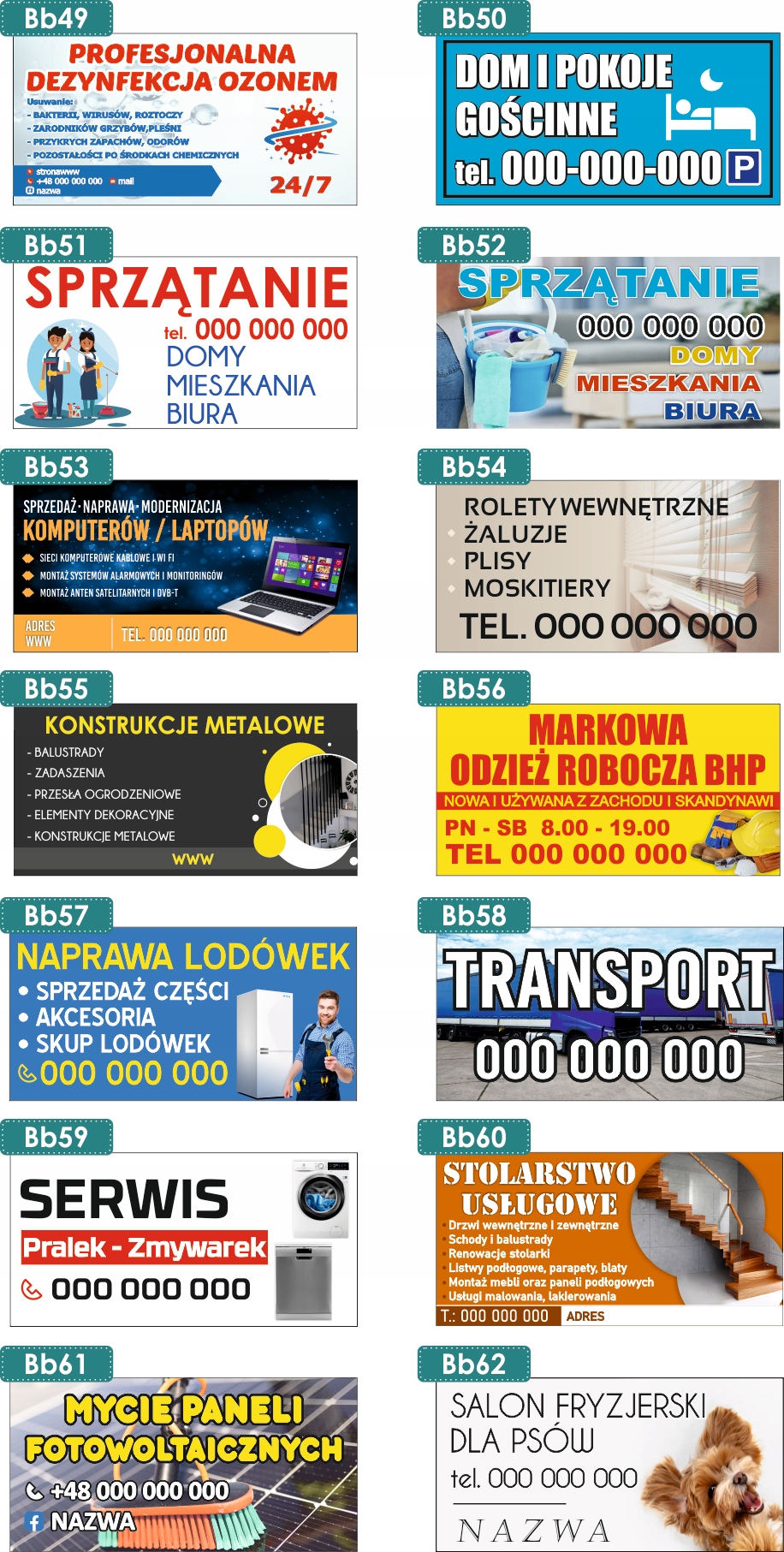 BANER REKLAMOWY projekt 200x100cm BIURO RACHUNKOWE