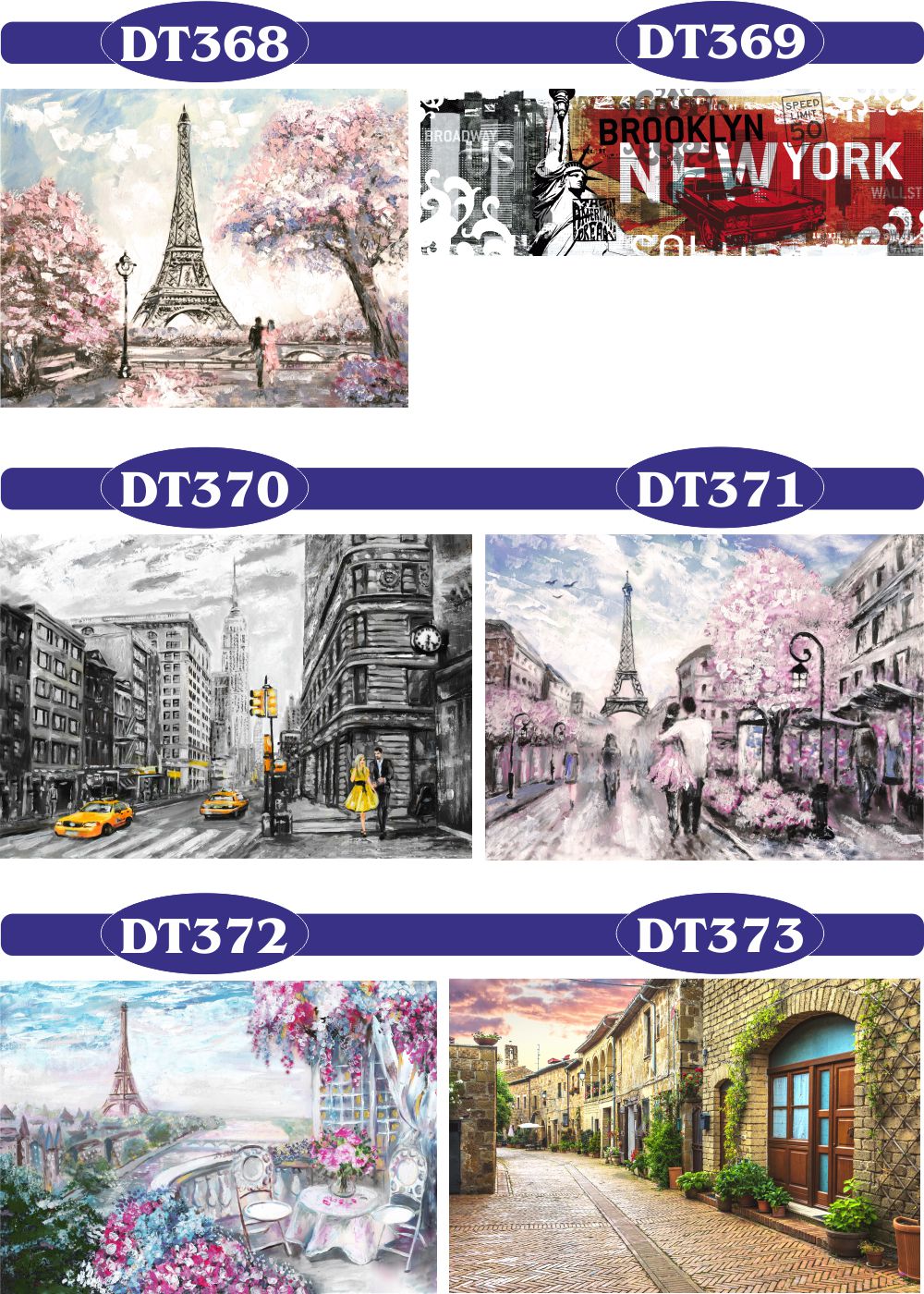 FOTOTAPETA 3D uliczka miasta mosty Paryż Eiffla